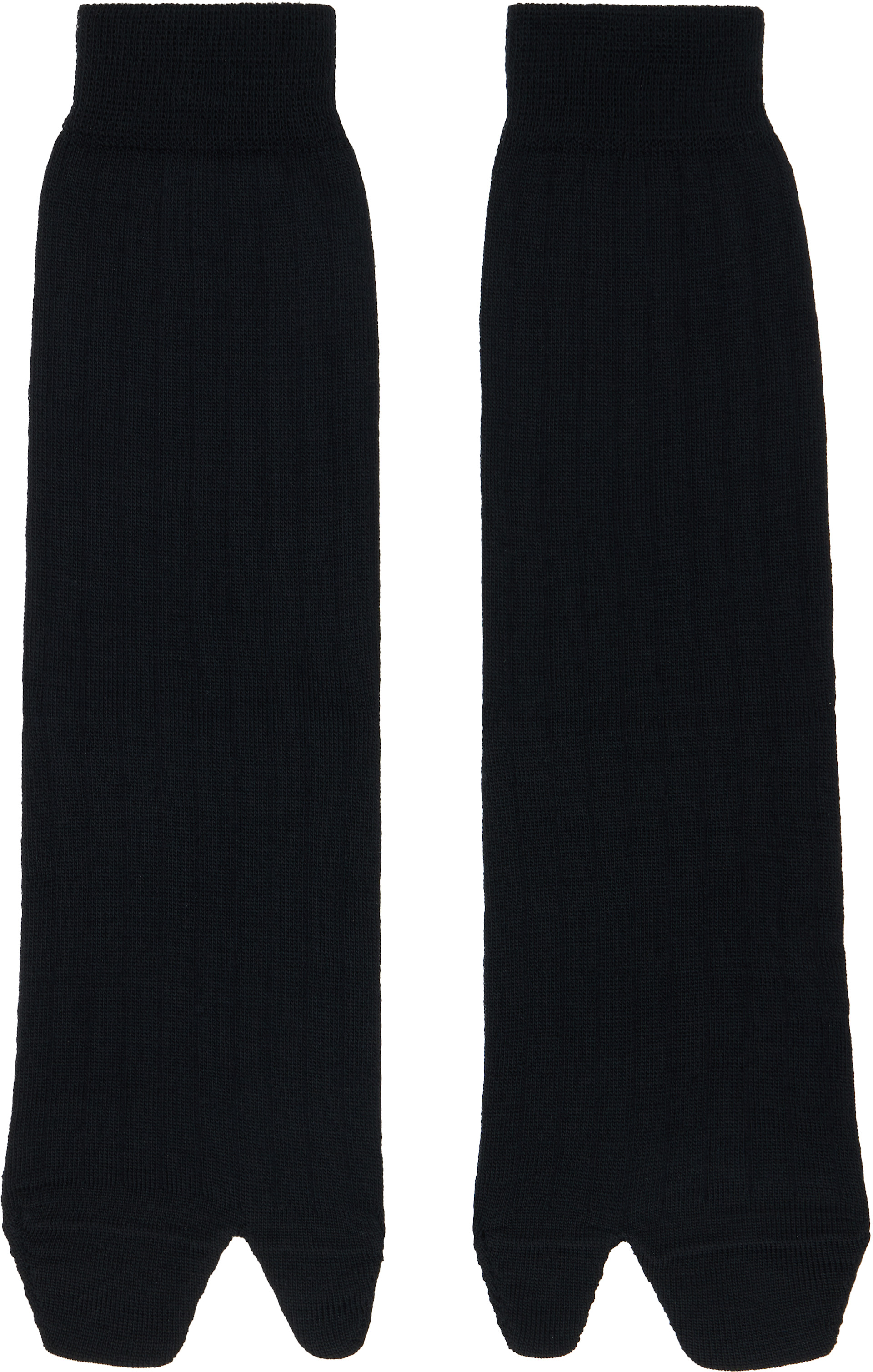 Maison Margiela - Black Wool Tabi Socks