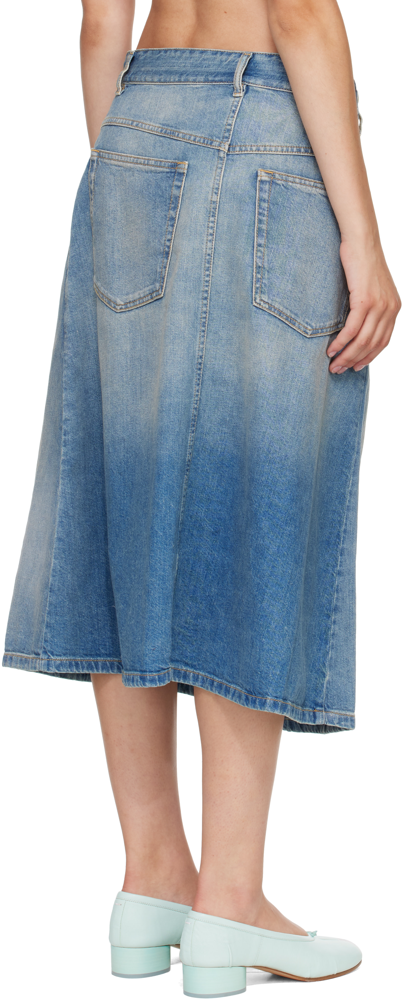 Maison Margiela Midi Skirt in Sax スカート Maison Margiela Sequin