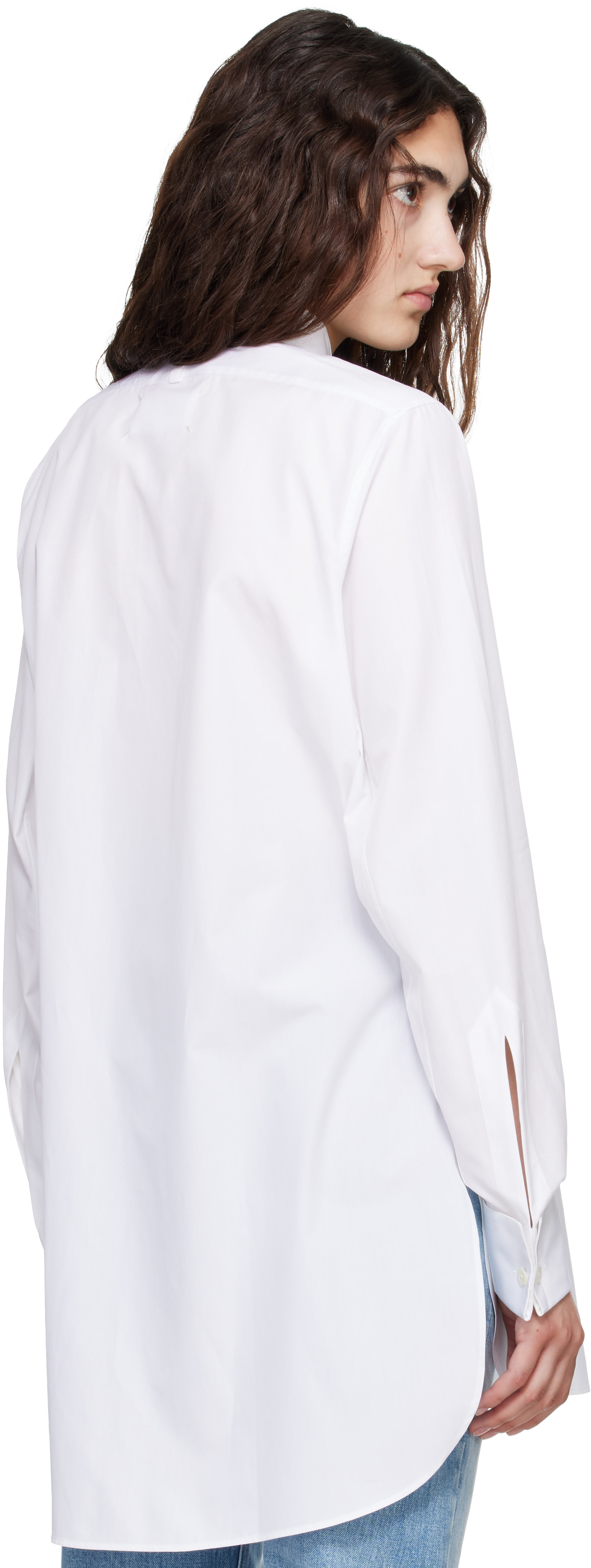 Maison Margiela: ホワイト Tuxedo コットン シャツ | SSENSE 日本