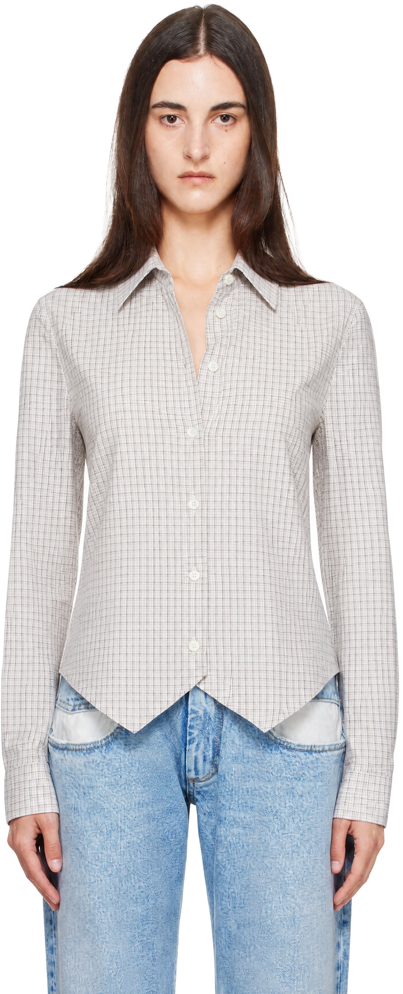 Maison Margiela - Chemise ajustée grise