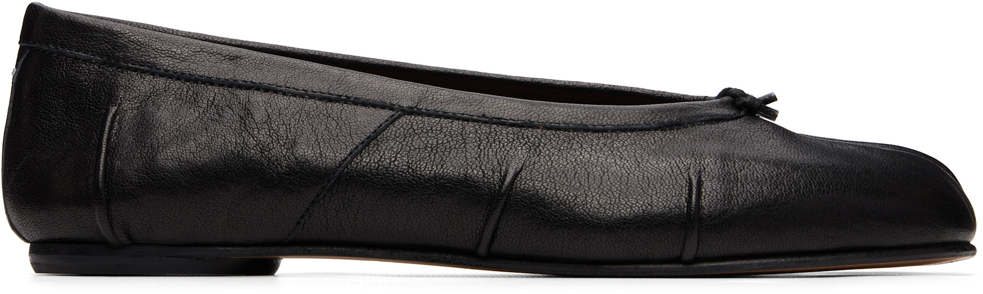 Maison Margiela: ブラック Tabi New バレエシューズ | SSENSE 日本