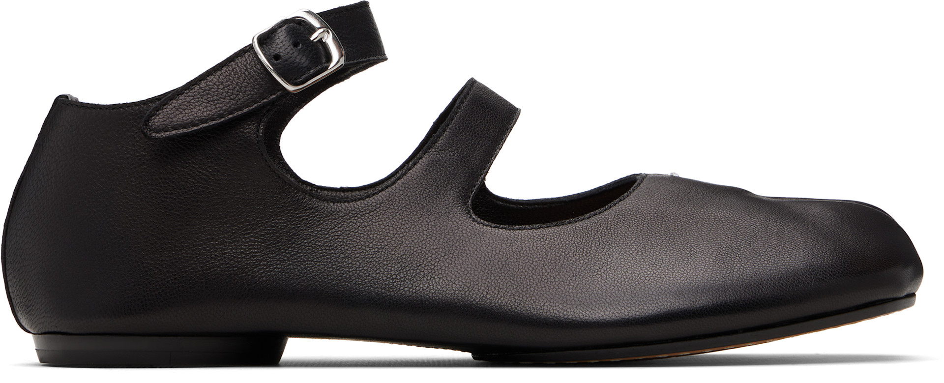 Maison Margiela: ブラック Tabi バレエシューズ | SSENSE 日本