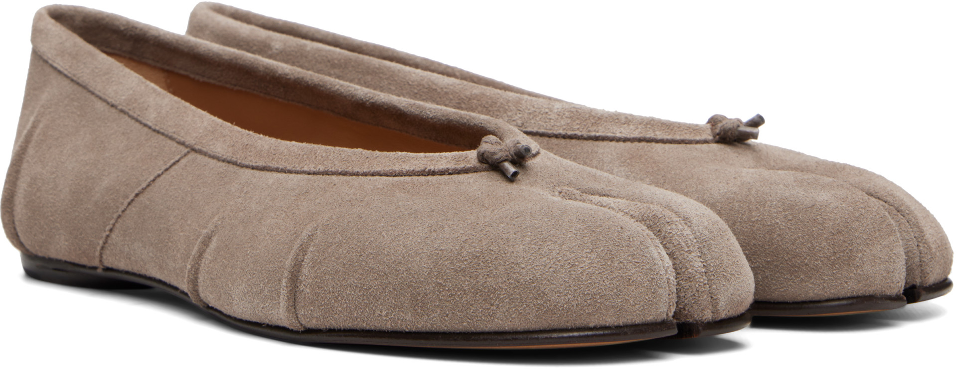 Maison Margiela Tabi バレエシューズ 23cm Maison Margiela: トープ Tabi New バレエシューズ | SSENSE 日本