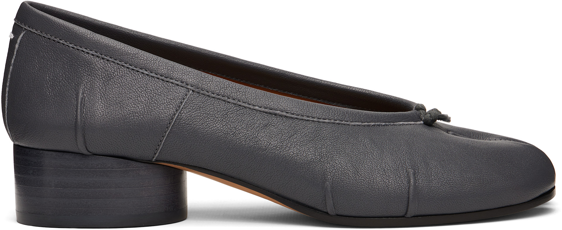 Maison Margiela: グレー Tabi Ballerina ヒール | SSENSE 日本