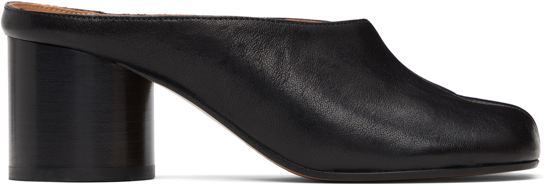 Maison Margiela Tabi分趾ハイヒールサンダル37サイズブラック Maison Margiela: ブラック Tabi Décolleté ミュール ヒール | SSENSE 日本