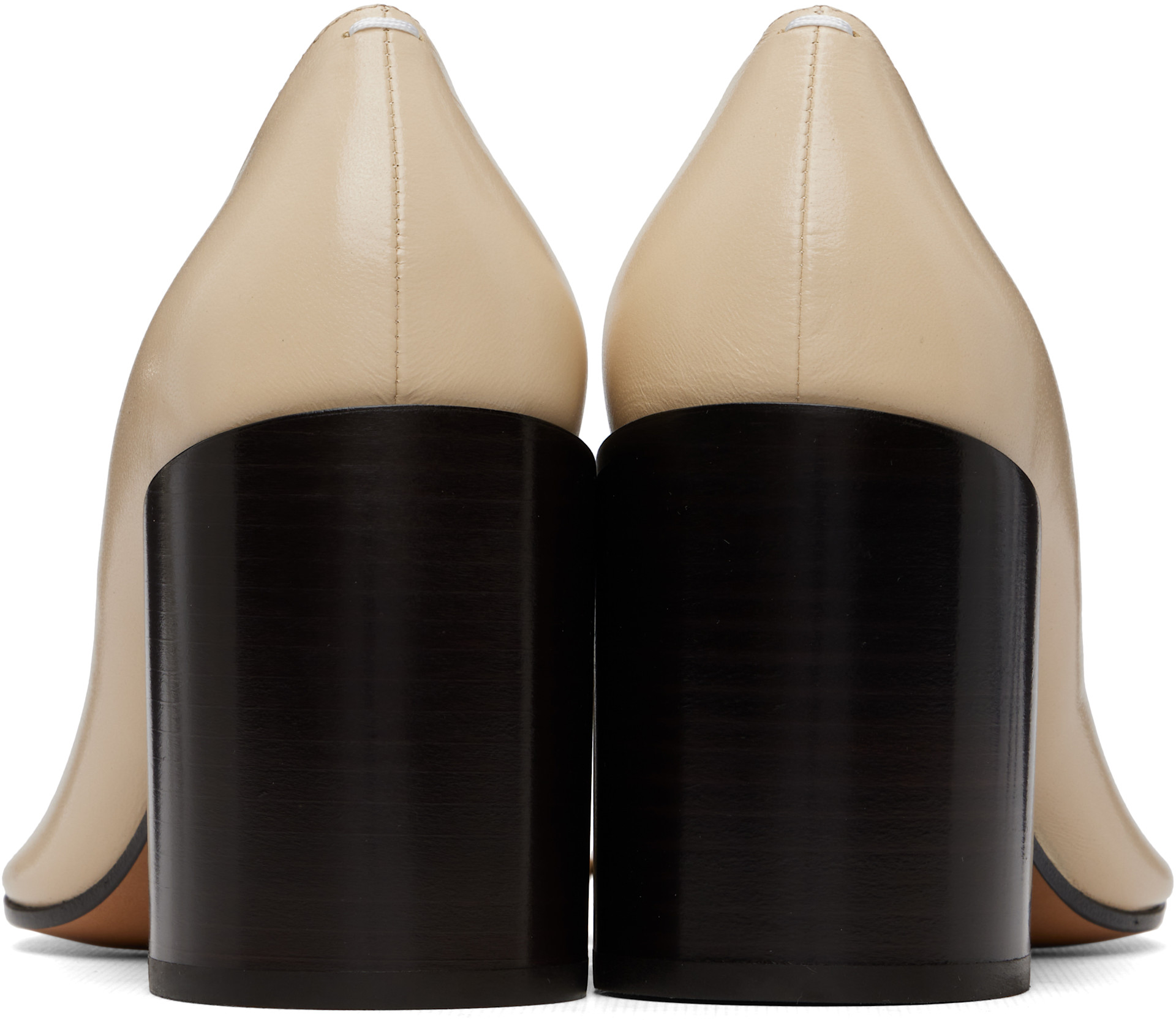 Maison Margiela - Off-White Piped Heels