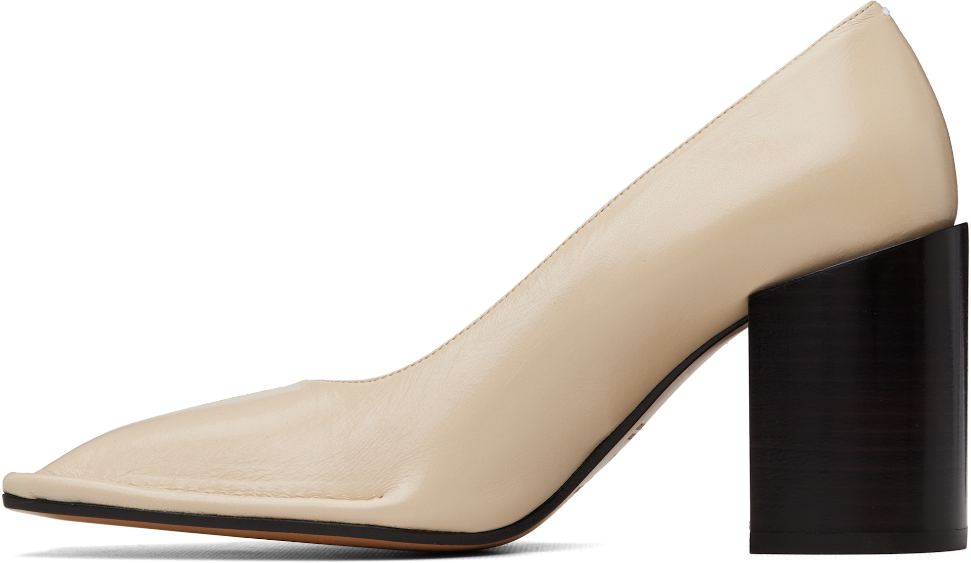Maison Margiela - Off-White Piped Heels
