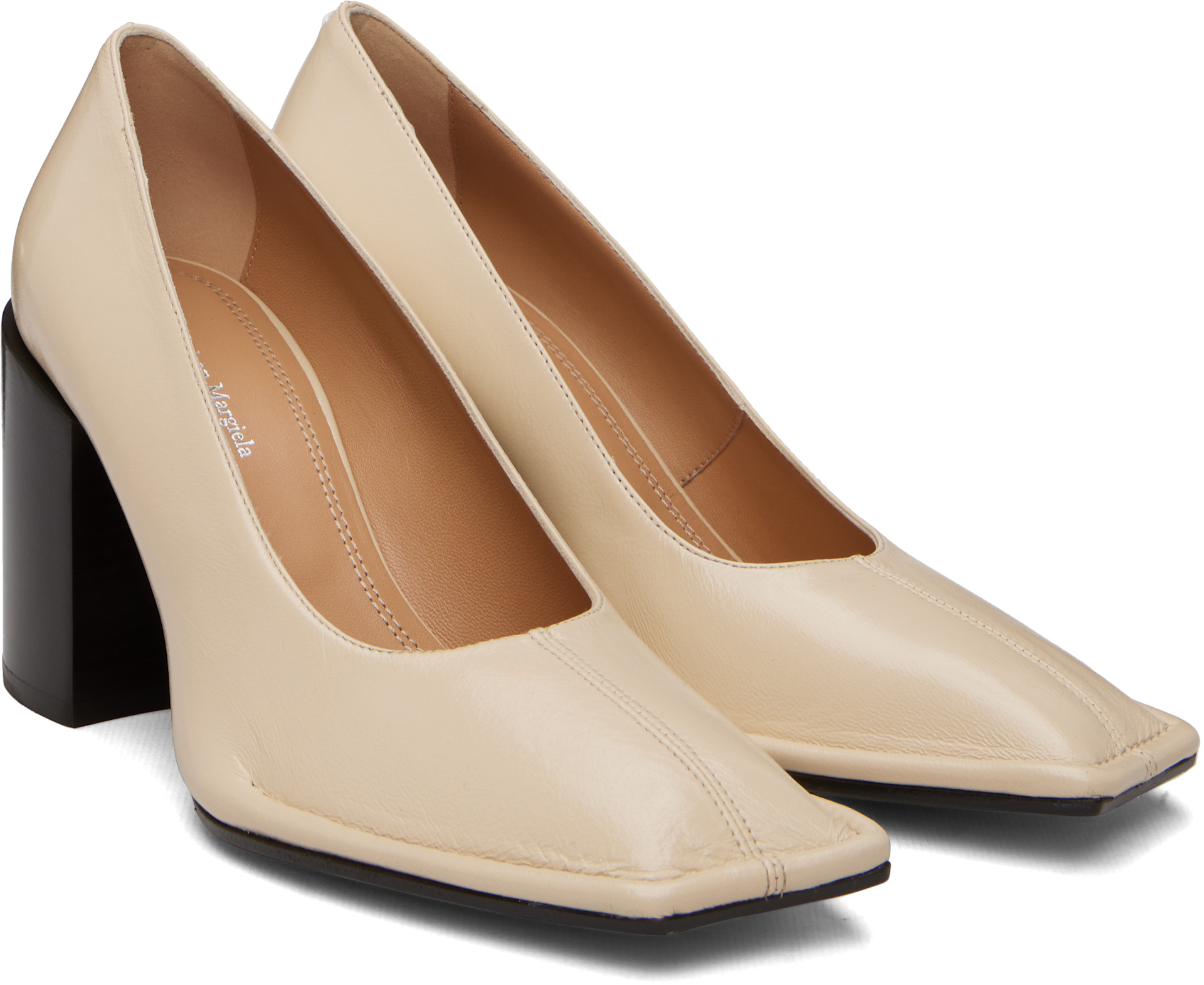 Maison Margiela - Off-White Piped Heels