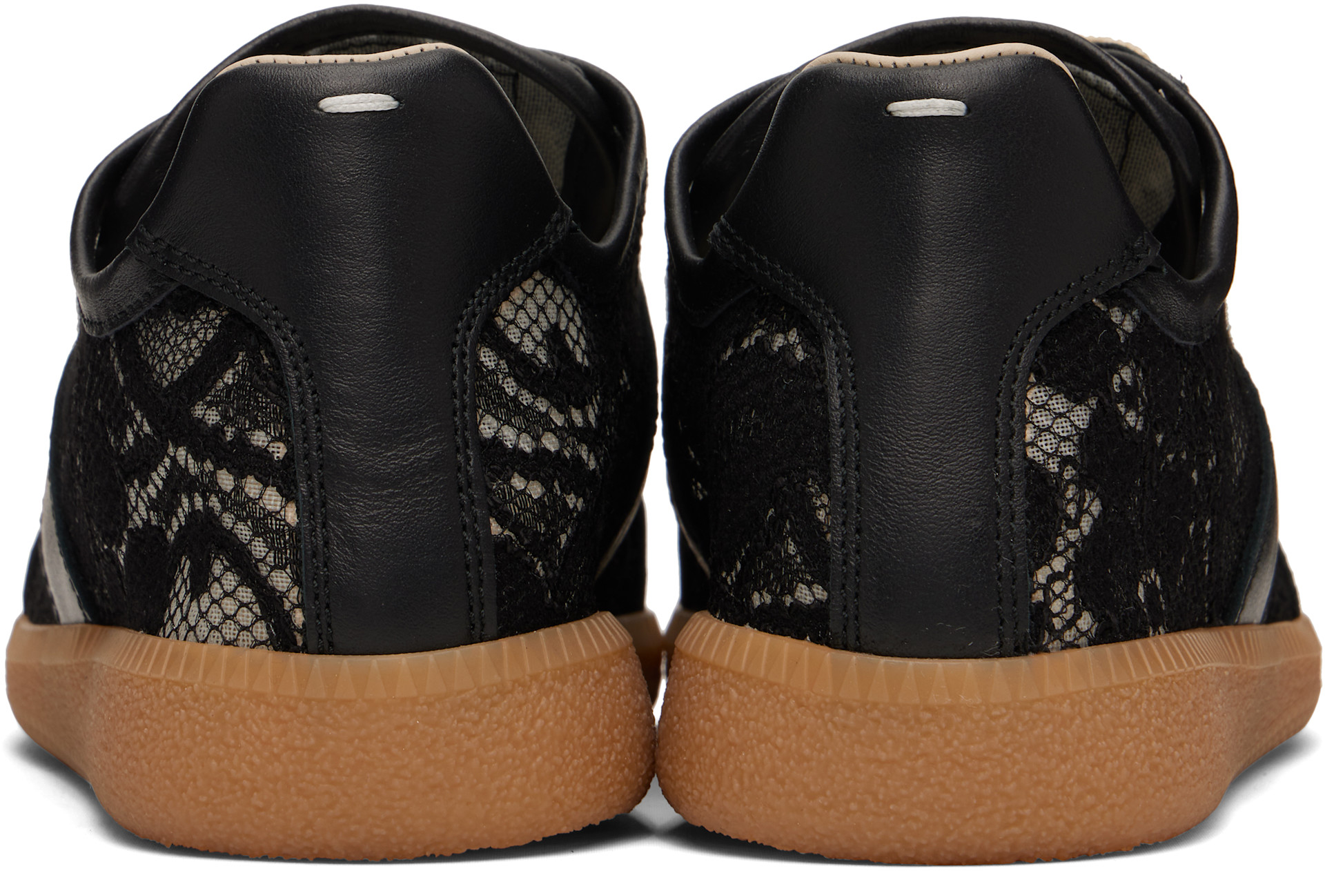 Maison Margiela: Black Replica Sneakers | SSENSE