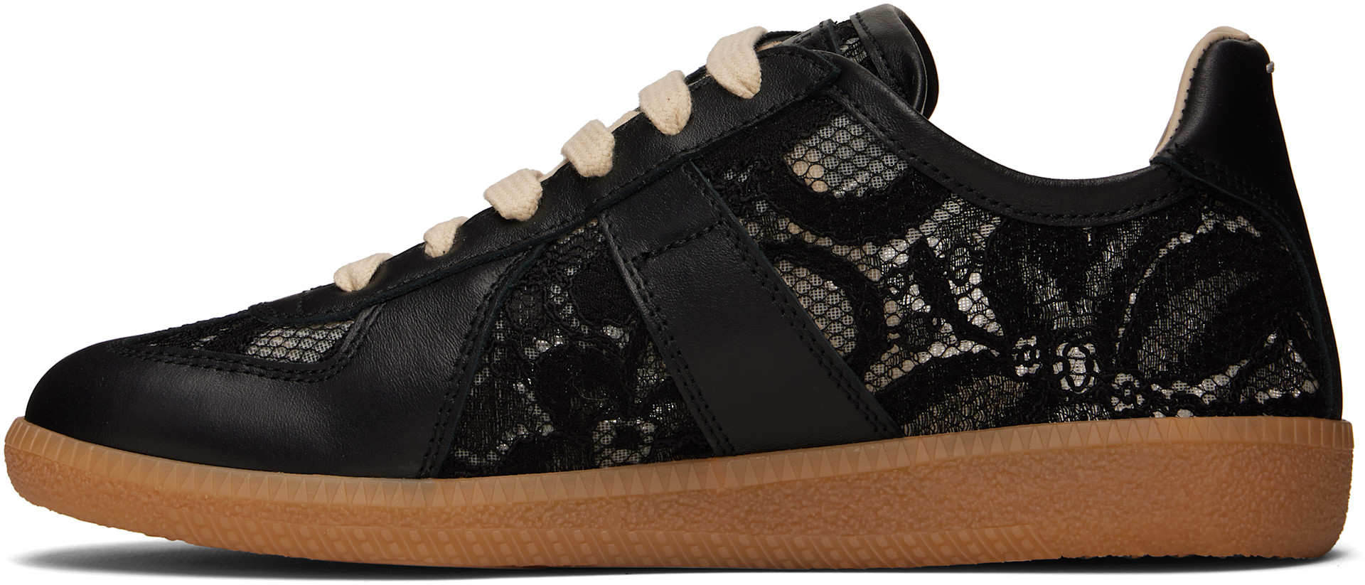 Maison Margiela: Black Replica Sneakers | SSENSE