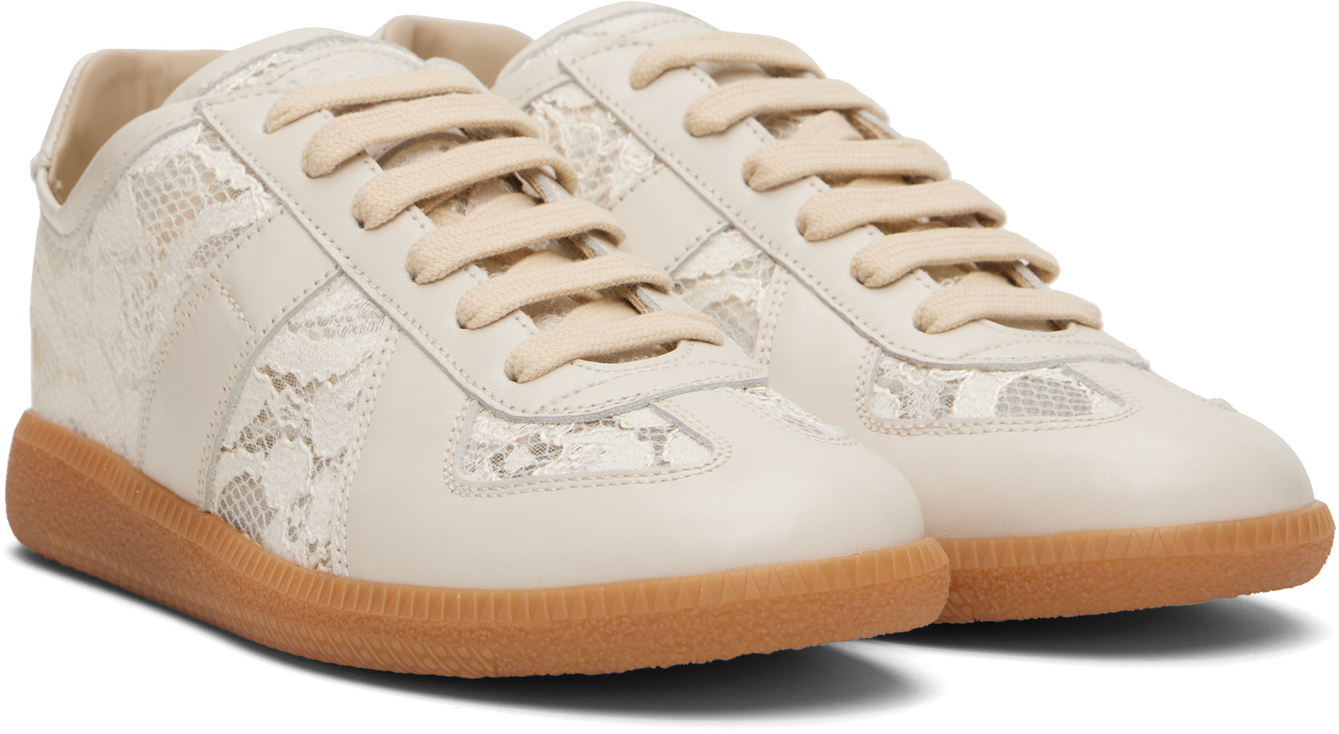 Maison Margiela: Off-White Replica Sneakers | SSENSE