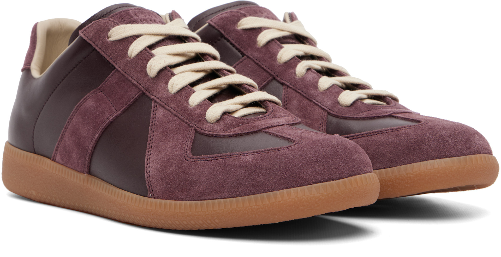 Maison Margiela - Burgundy Replica Sneakers