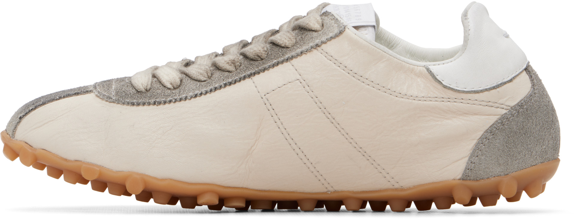 Maison Margiela - Baskets Sprinters blanc cassé et gris