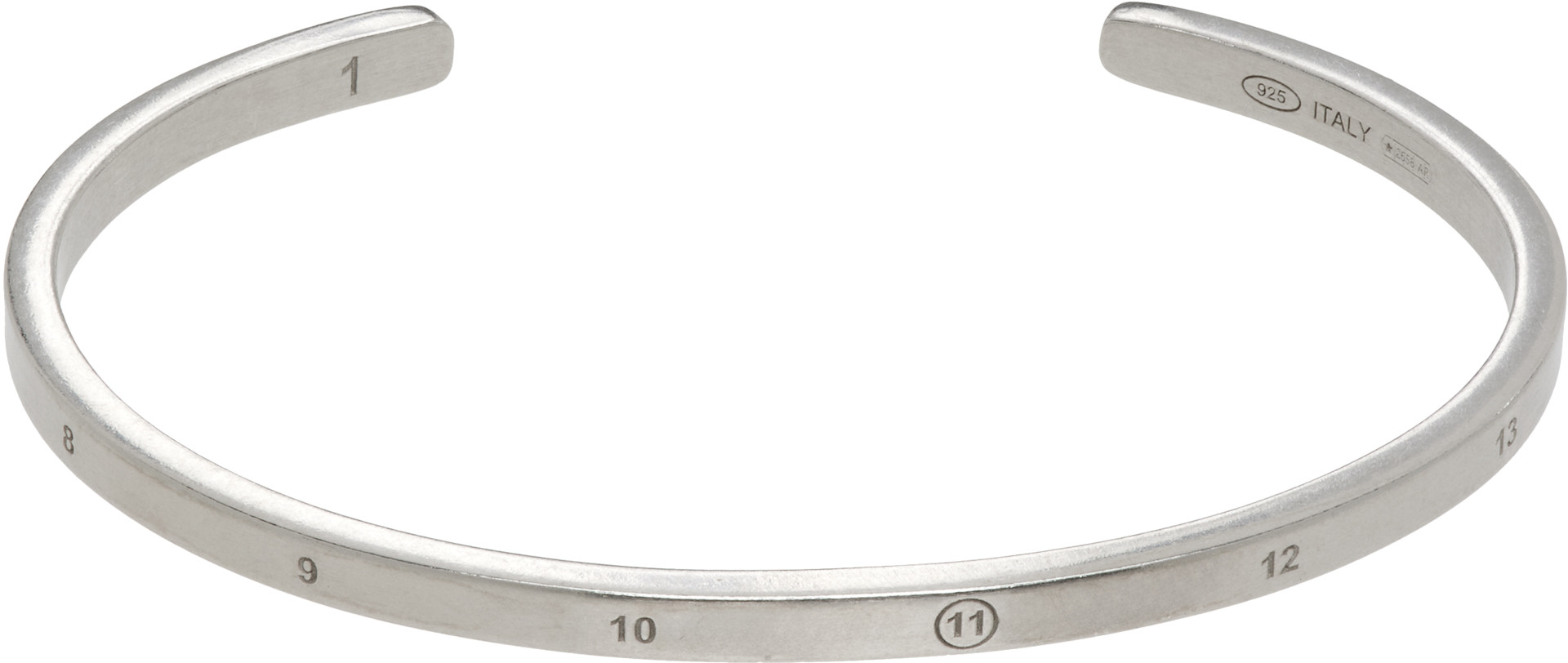 Maison Margiela - Bracelet manchette Reference à logo numérique