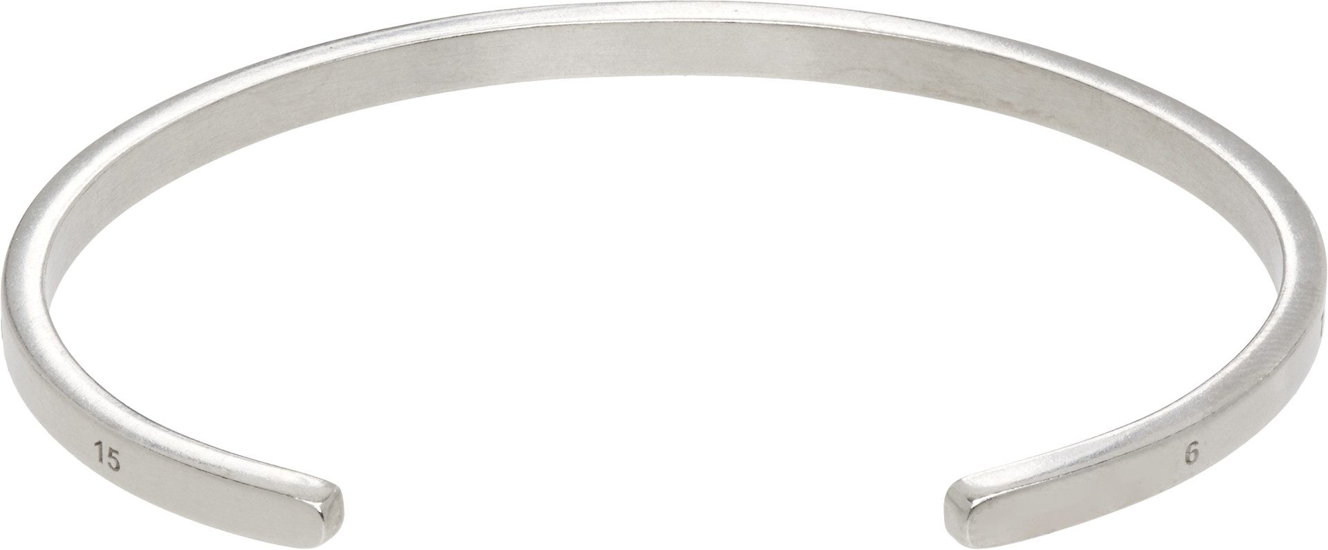 Maison Margiela - Bracelet manchette Reference à logo numérique