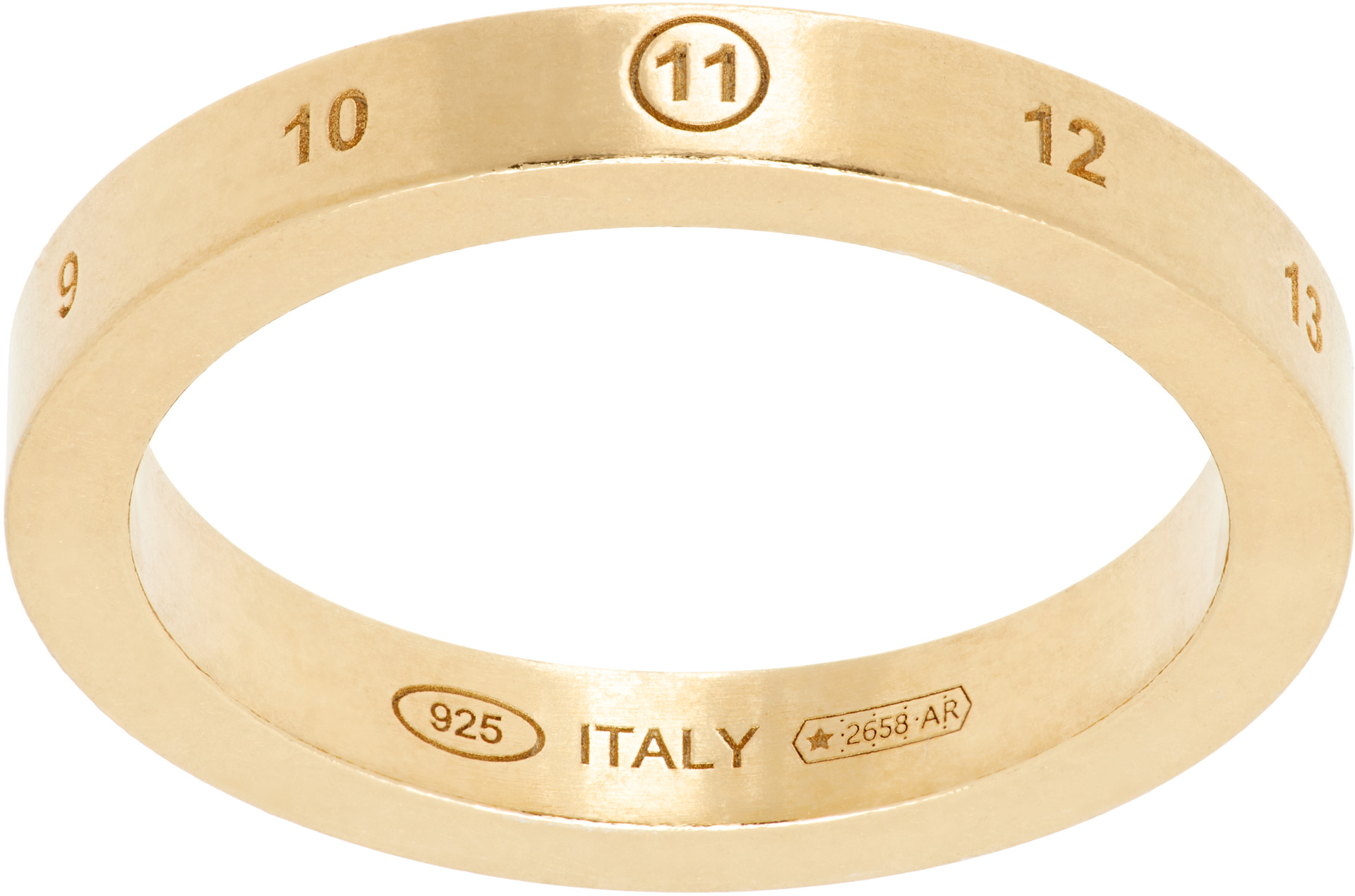Maison Margiela - Bague Reference à logo numérique