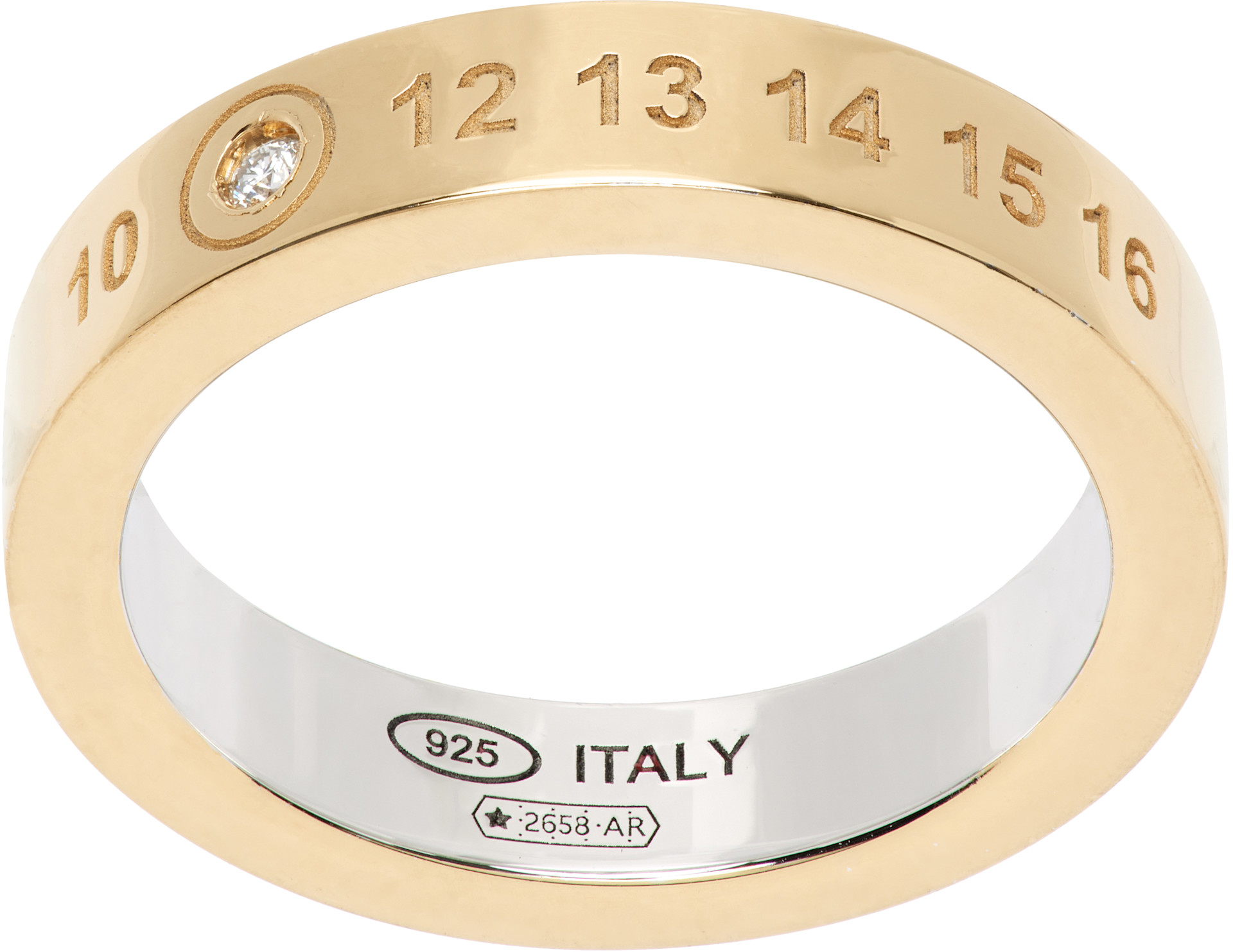 Maison Margiela - Bague à logo numérique