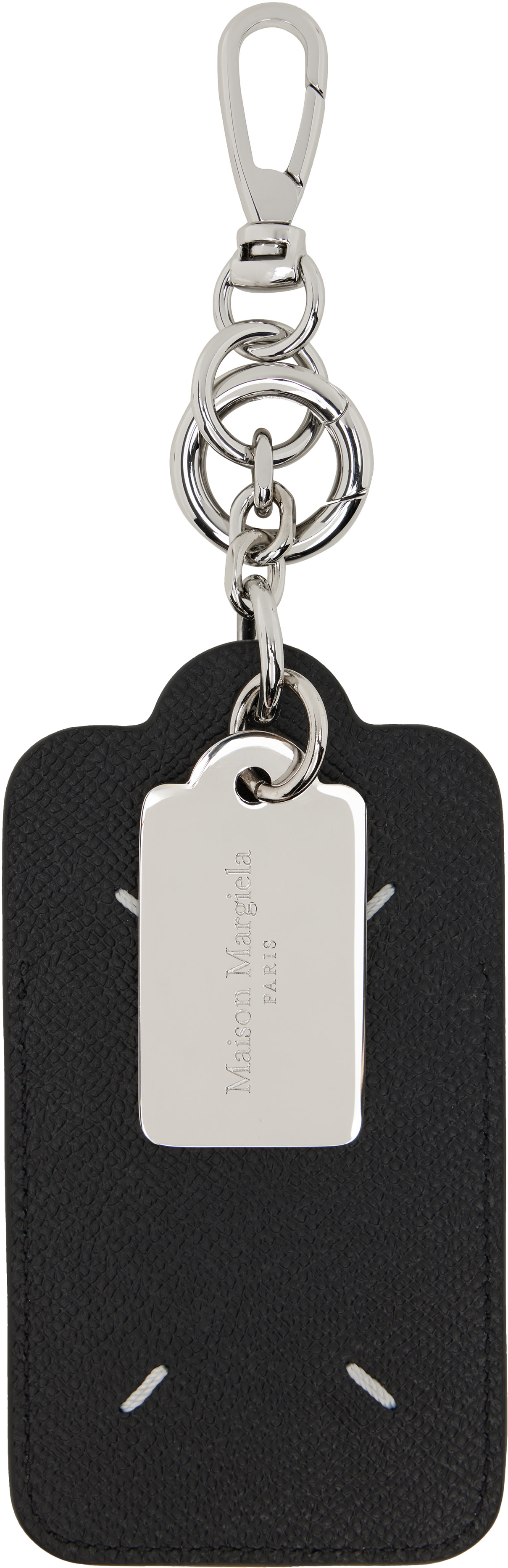 Maison Margiela - Black Double Tag Keychain