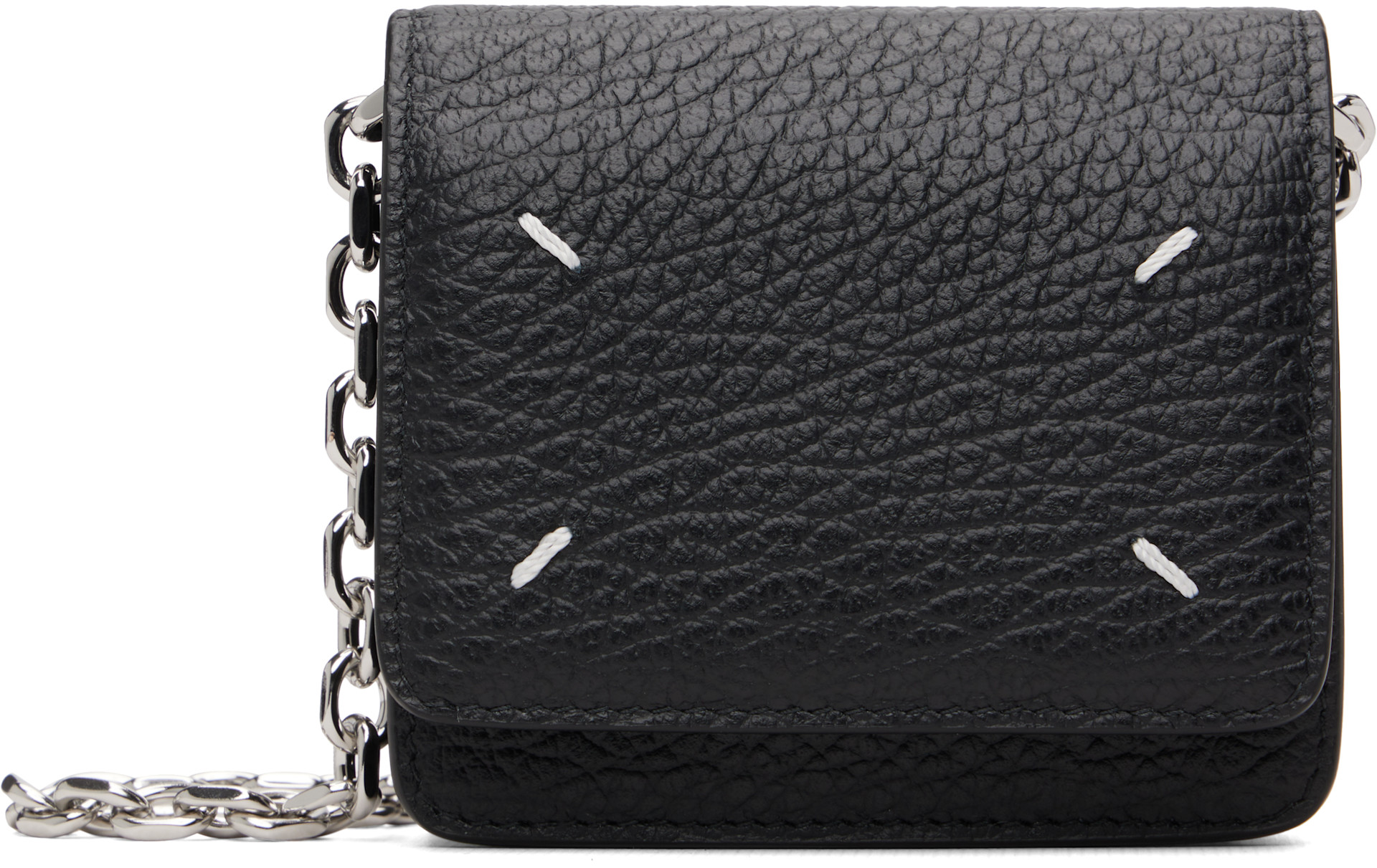 Maison Margiela チェーンウォレット ブラック Maison Margiela: ブラック Four Stitches チェーンウォレット