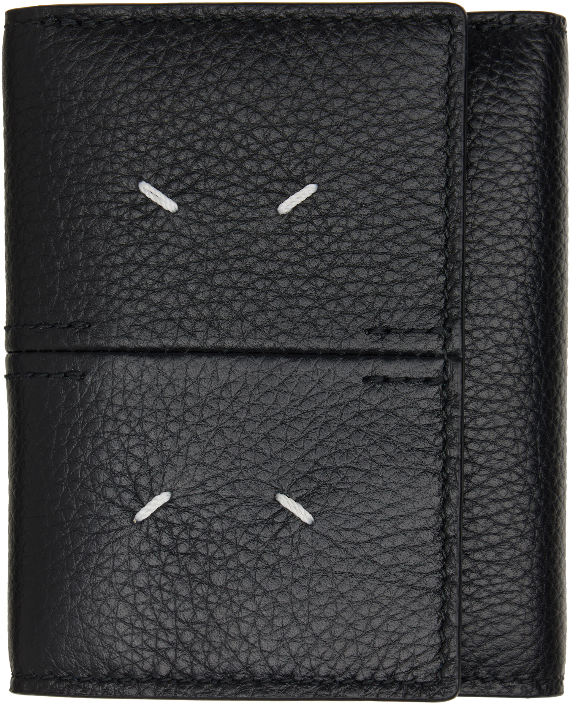 Maison Margiela - Black Four Stitches Trifold Wallet