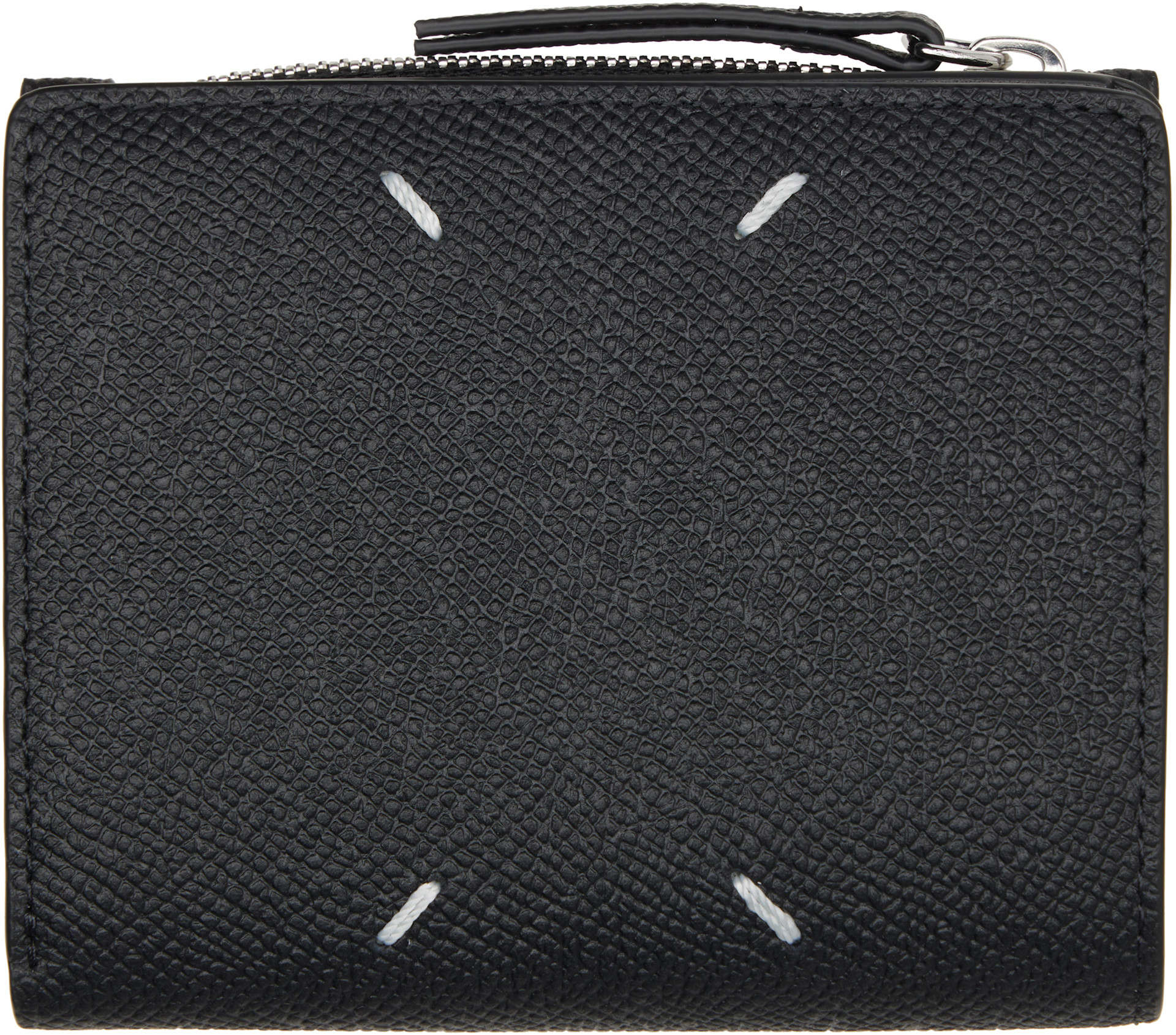 Maison Margiela: Black Four Stitches Wallet | SSENSE