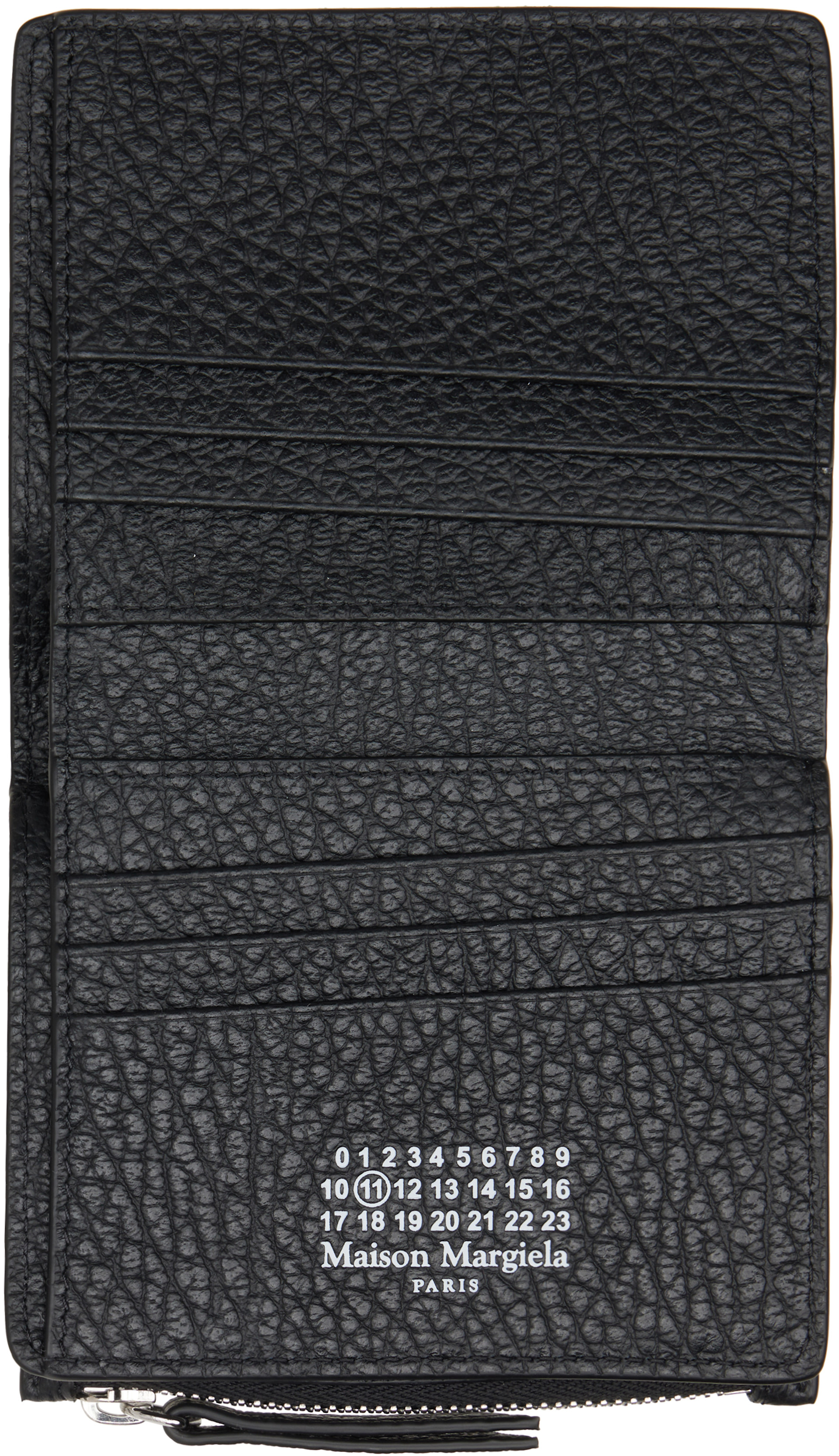 Maison Margiela: ブラック Four Stitches 財布 | SSENSE 日本