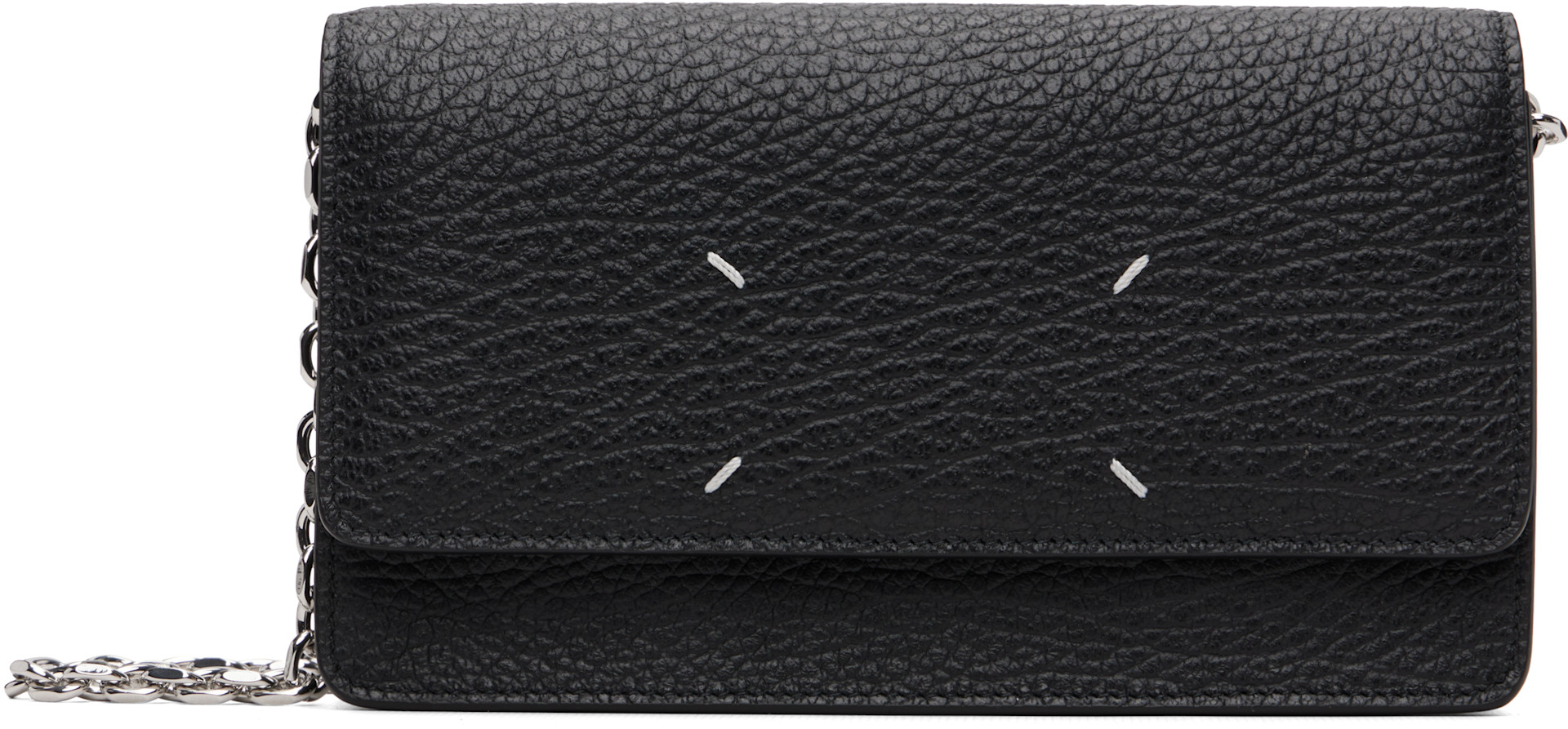 Maison Margiela - Black Four Stitches Chain Wallet