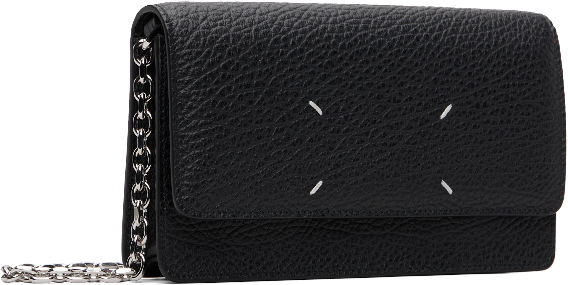 Maison Margiela - Black Four Stitches Chain Wallet