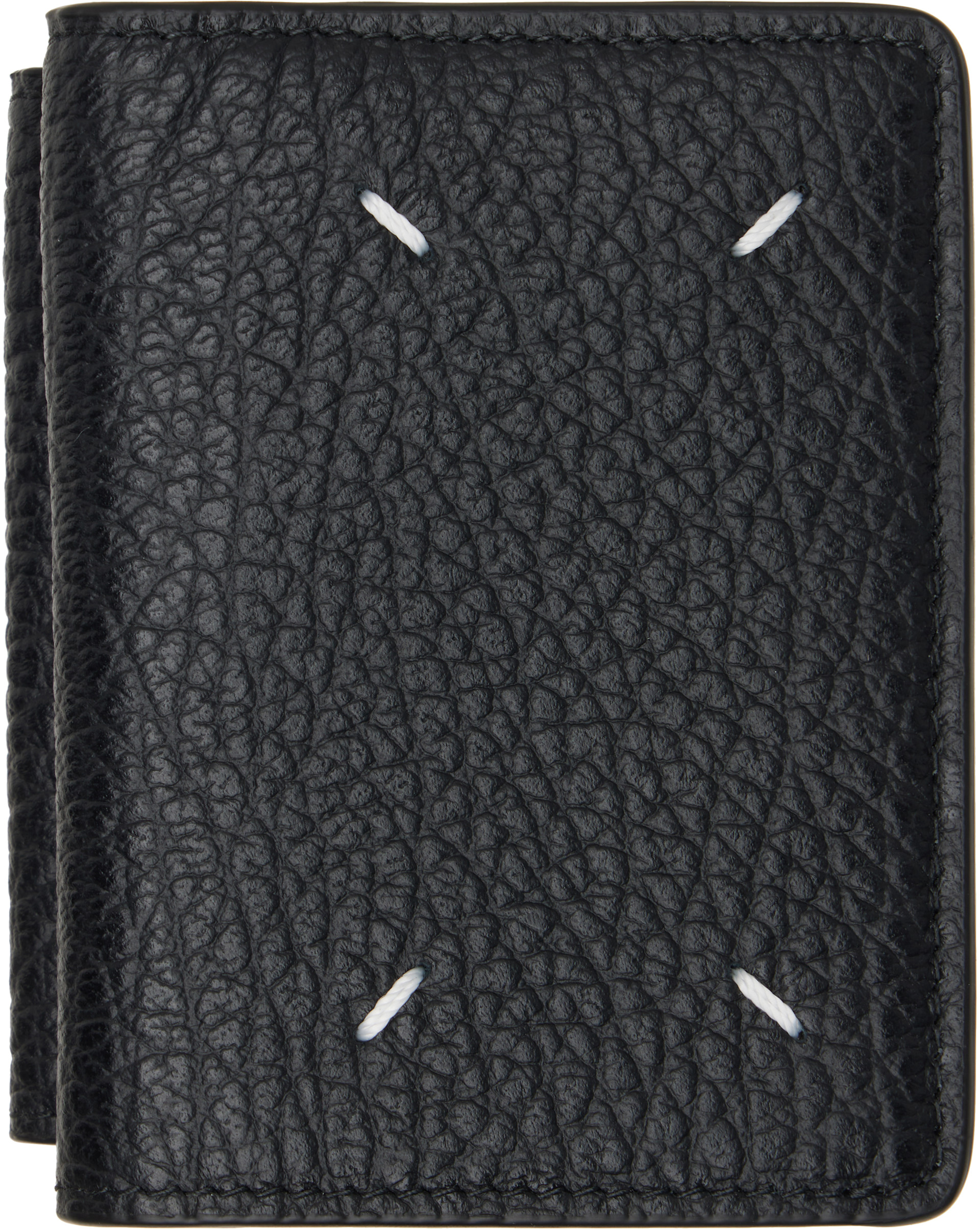 Maison Margiela: Black Four Stitches Pocket Wallet | SSENSE