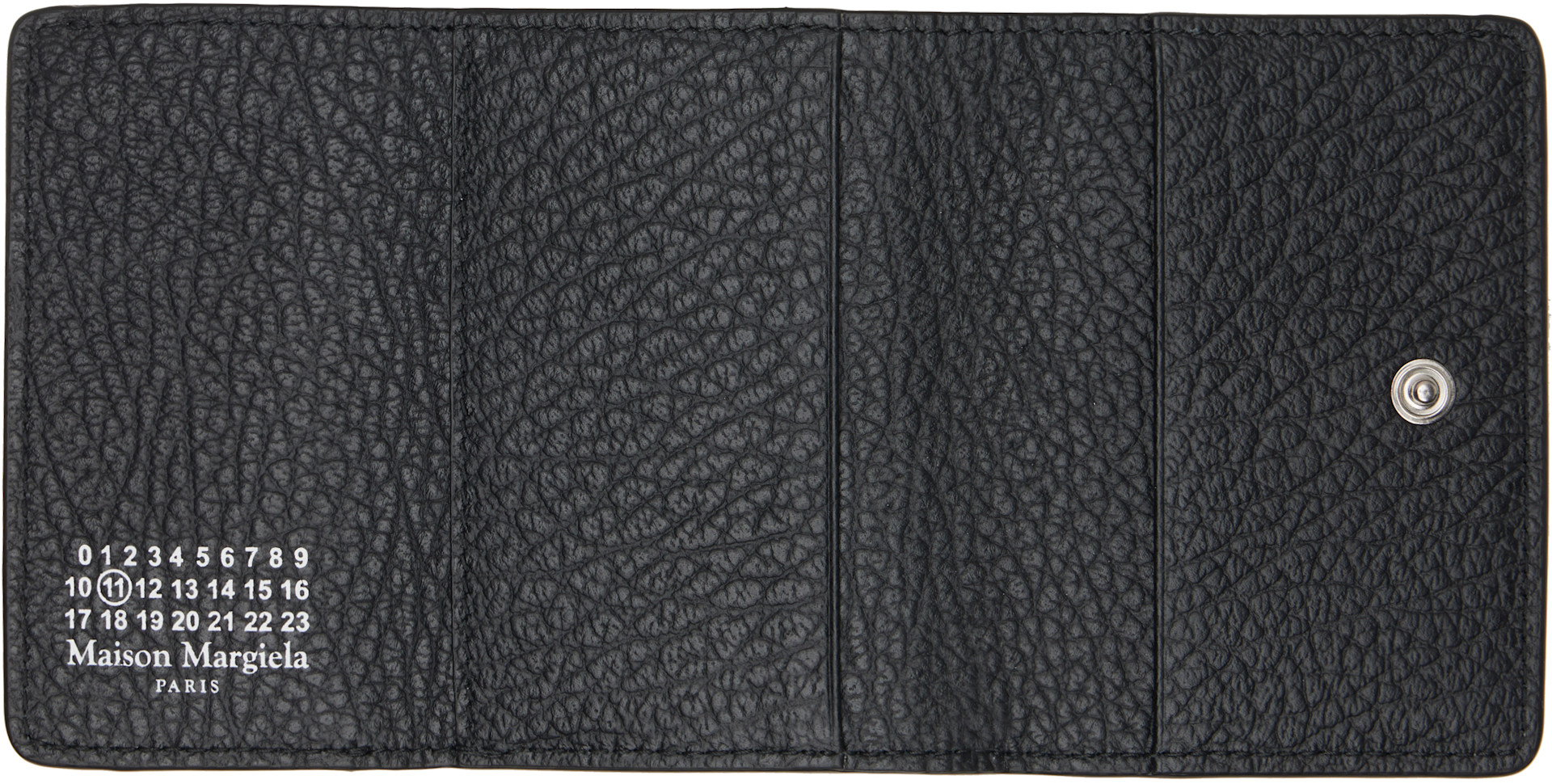 Maison Margiela: Black Four Stitches Pocket Wallet | SSENSE
