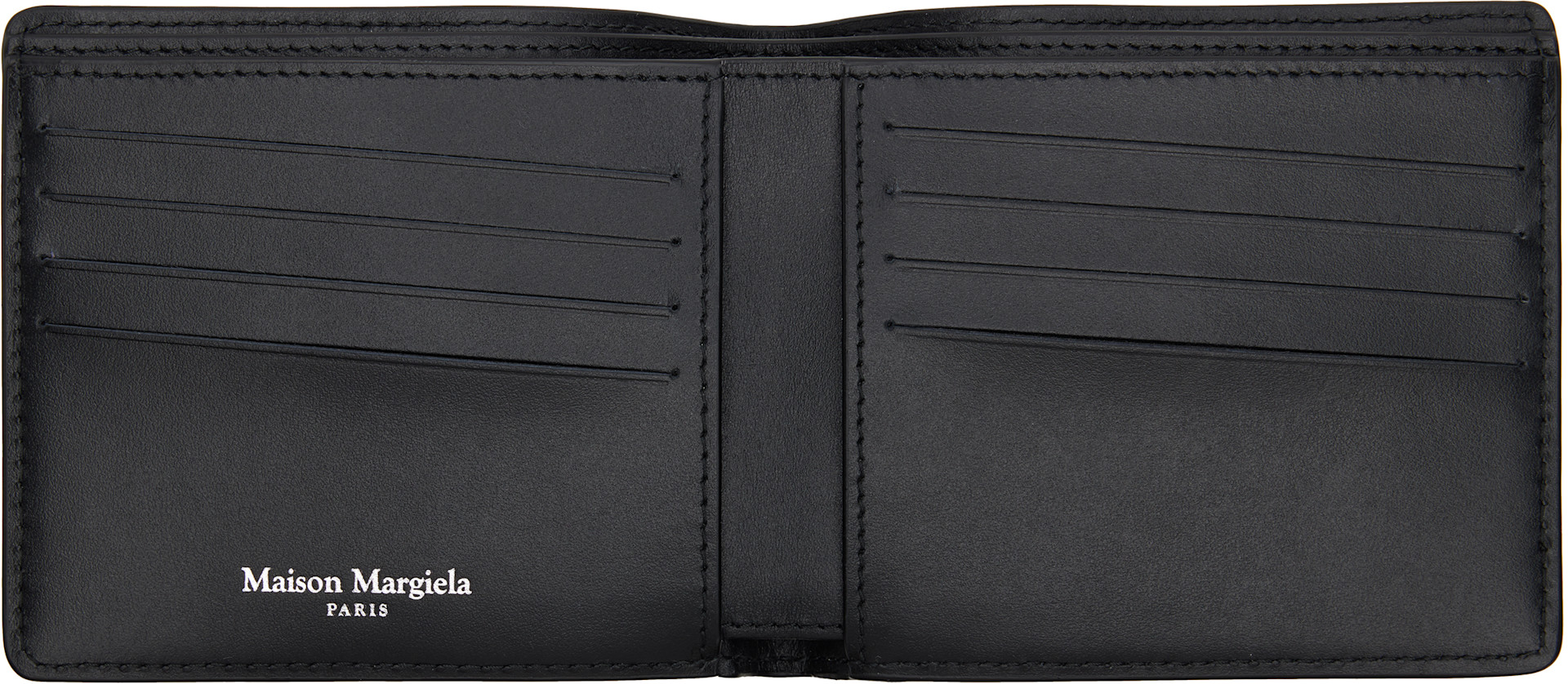 Maison Margiela - ブラック Four Stitches 財布
