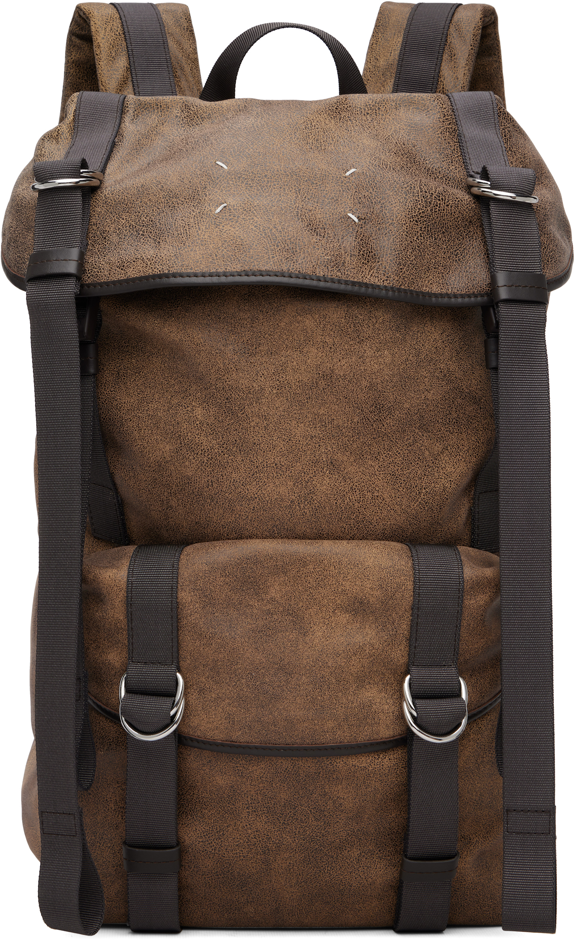 Maison Margiela - Brown High Tech Medium Backpack