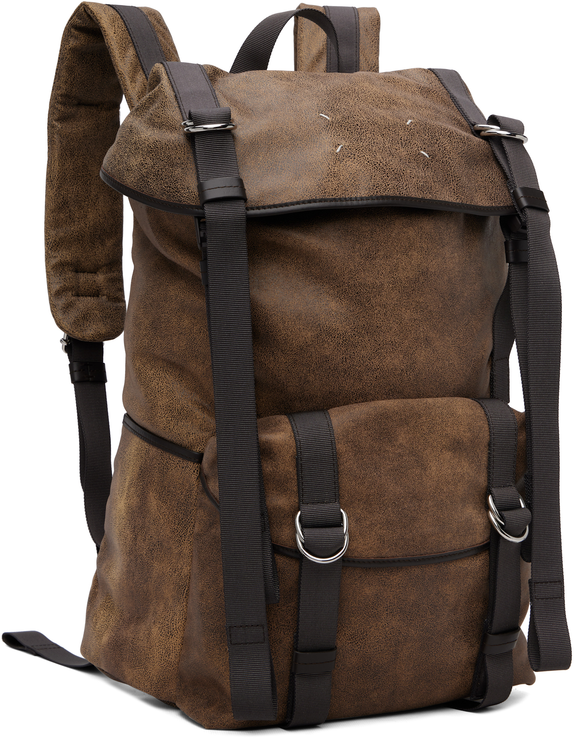 Maison Margiela - Brown High Tech Medium Backpack