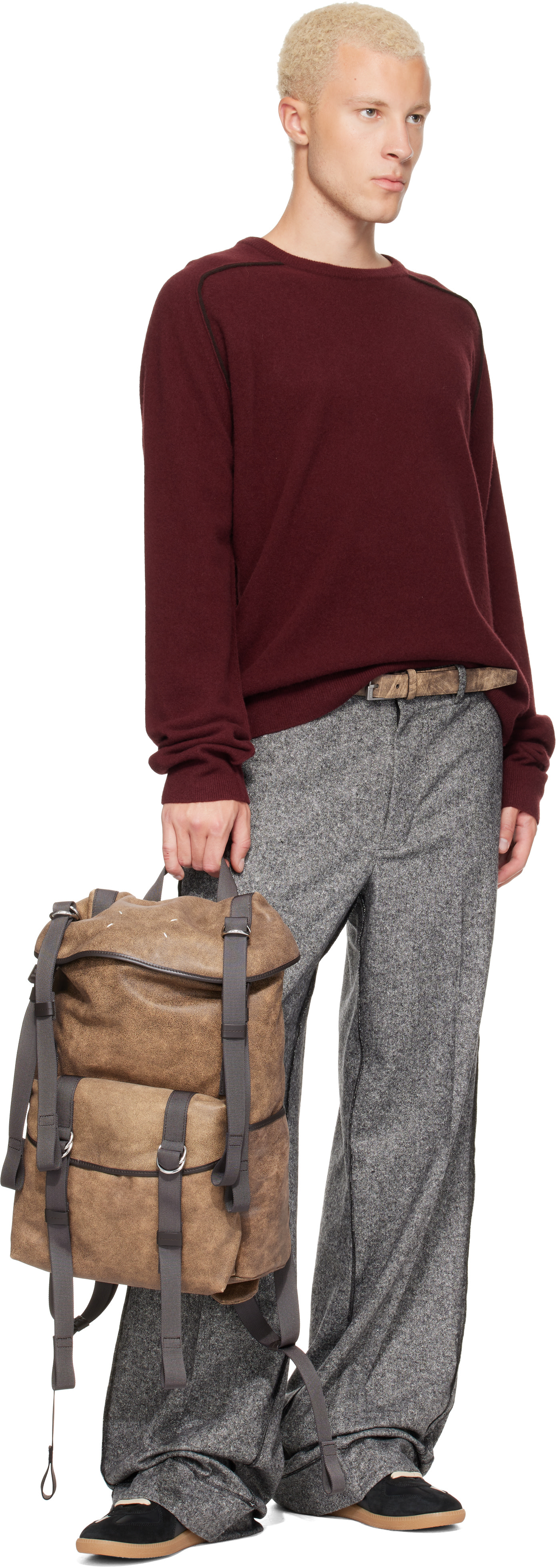Maison Margiela - Brown High Tech Medium Backpack