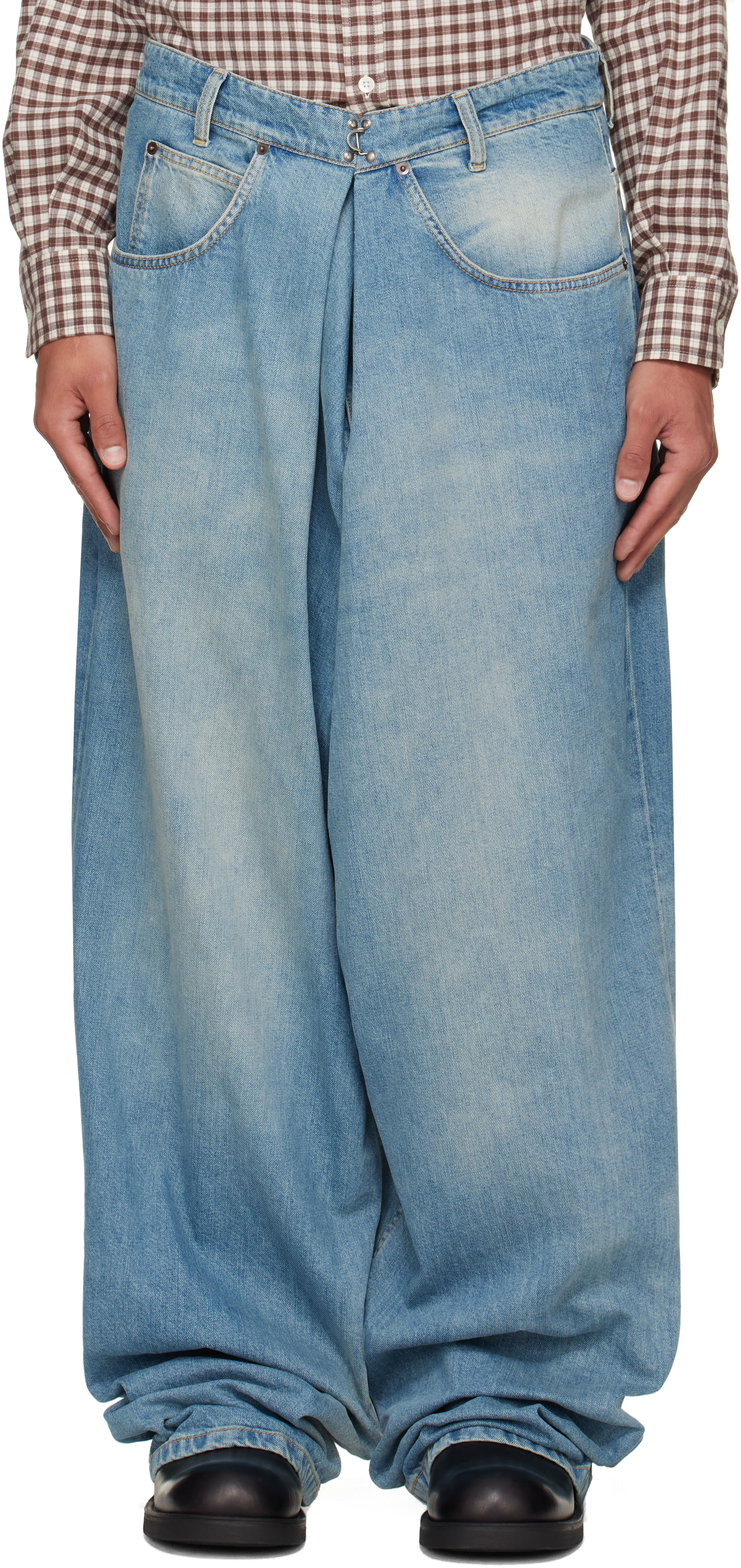 Maison Margiela - Blue Wrap Jeans