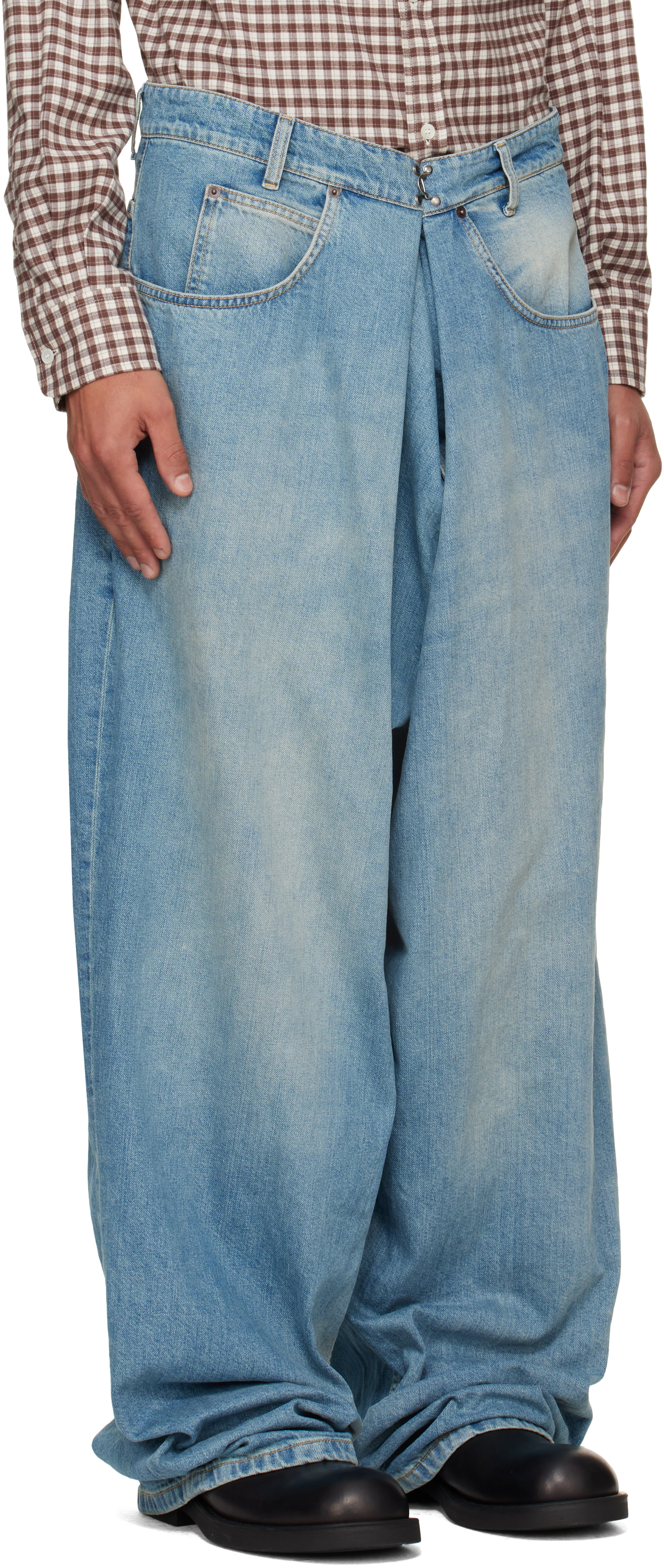 Maison Margiela - Blue Wrap Jeans