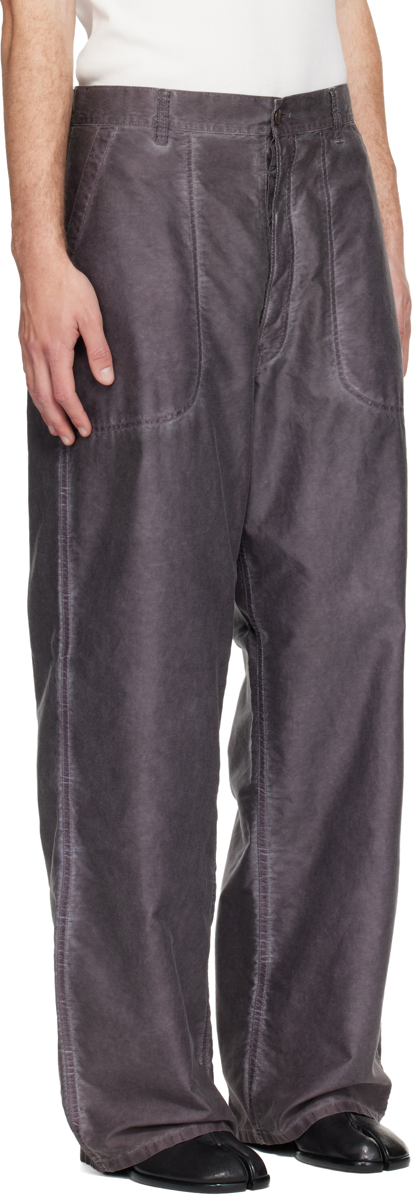 D*i様 Maison Margiela ジップポケット テーラードトラウザー Maison Margiela: パープル Double-Dyed Workwear トラウザーズ