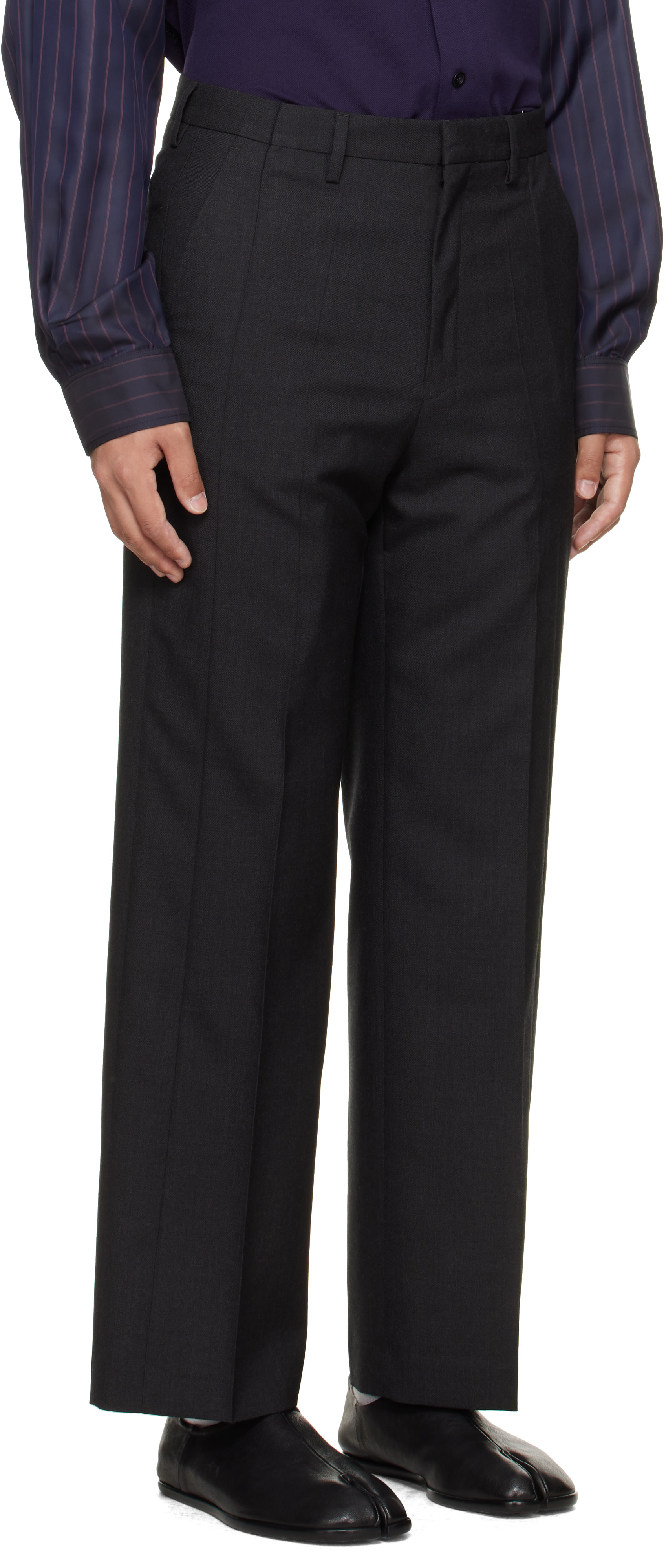 Maison Margiela - Gray Regular Tailored Trousers