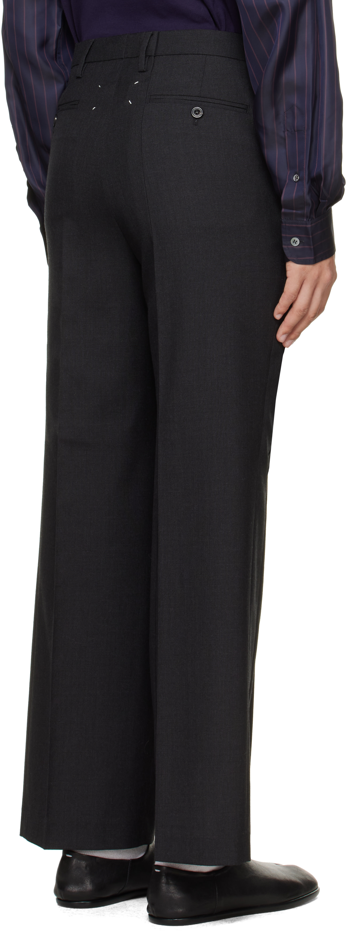 Maison Margiela - Gray Regular Tailored Trousers