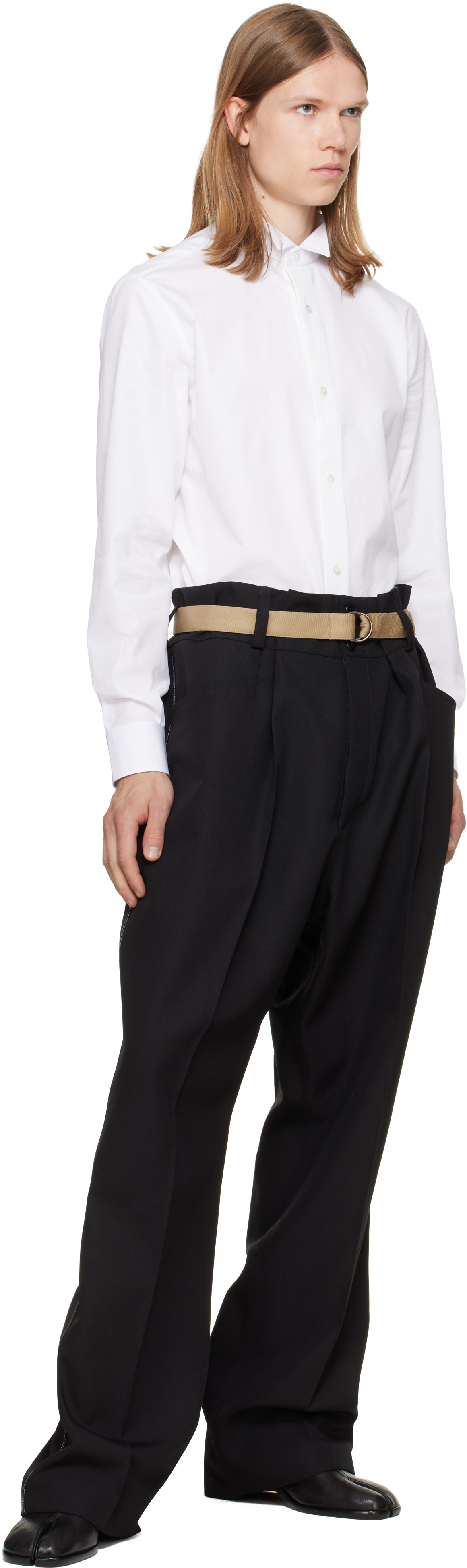Maison Margiela: White Cotton Shirt | SSENSE