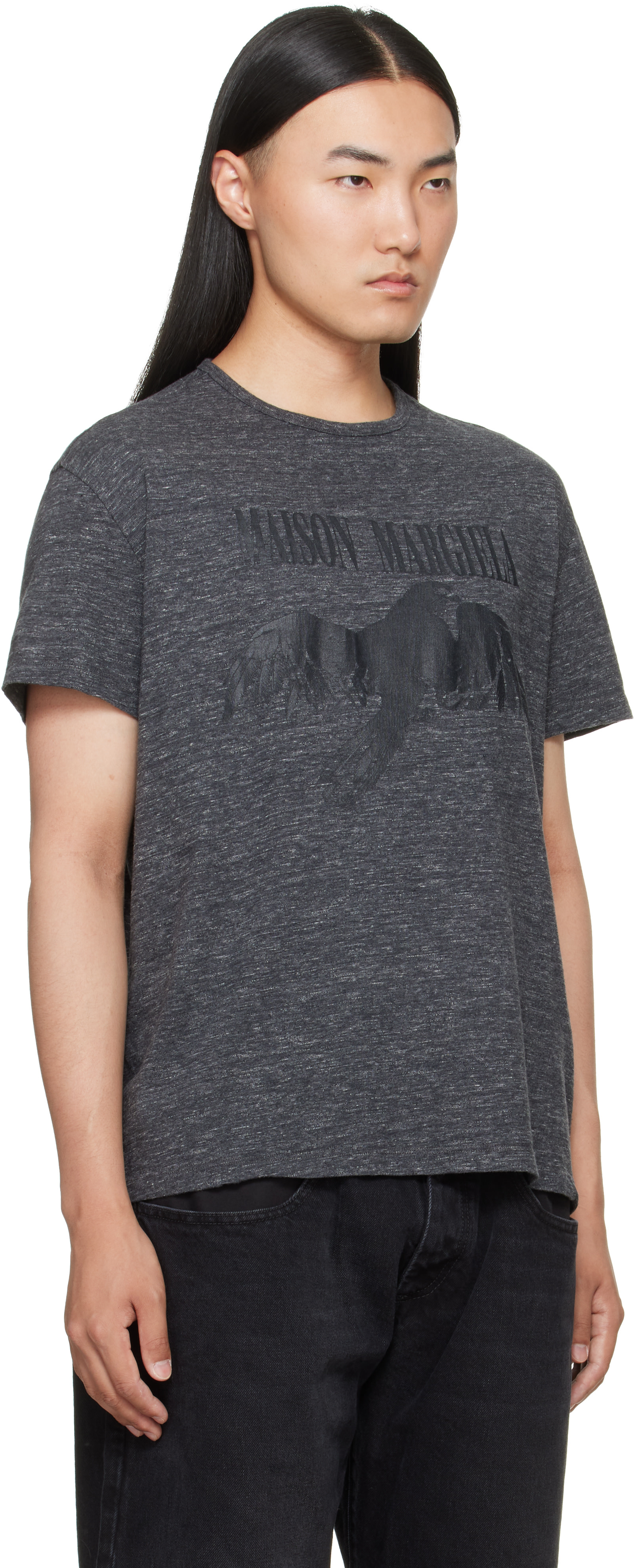 Maison Margiela グレー Tシャツ サイズ10 Maison Margiela: Gray Cotton T-shirt | SSENSE
