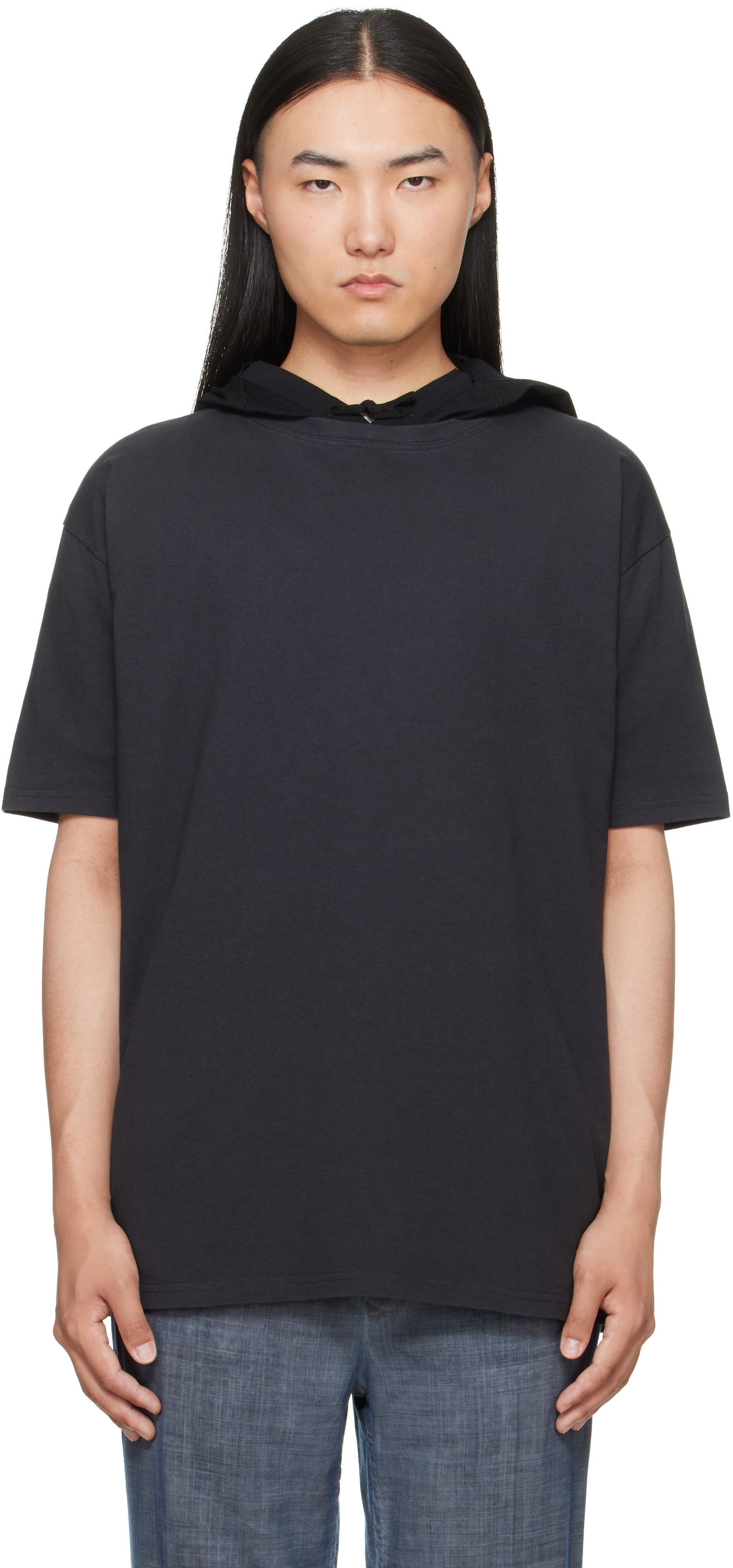 ひろです！！ ★Maison Margiela★ Maison Margiela: Black Hooded T-shirt | SSENSE