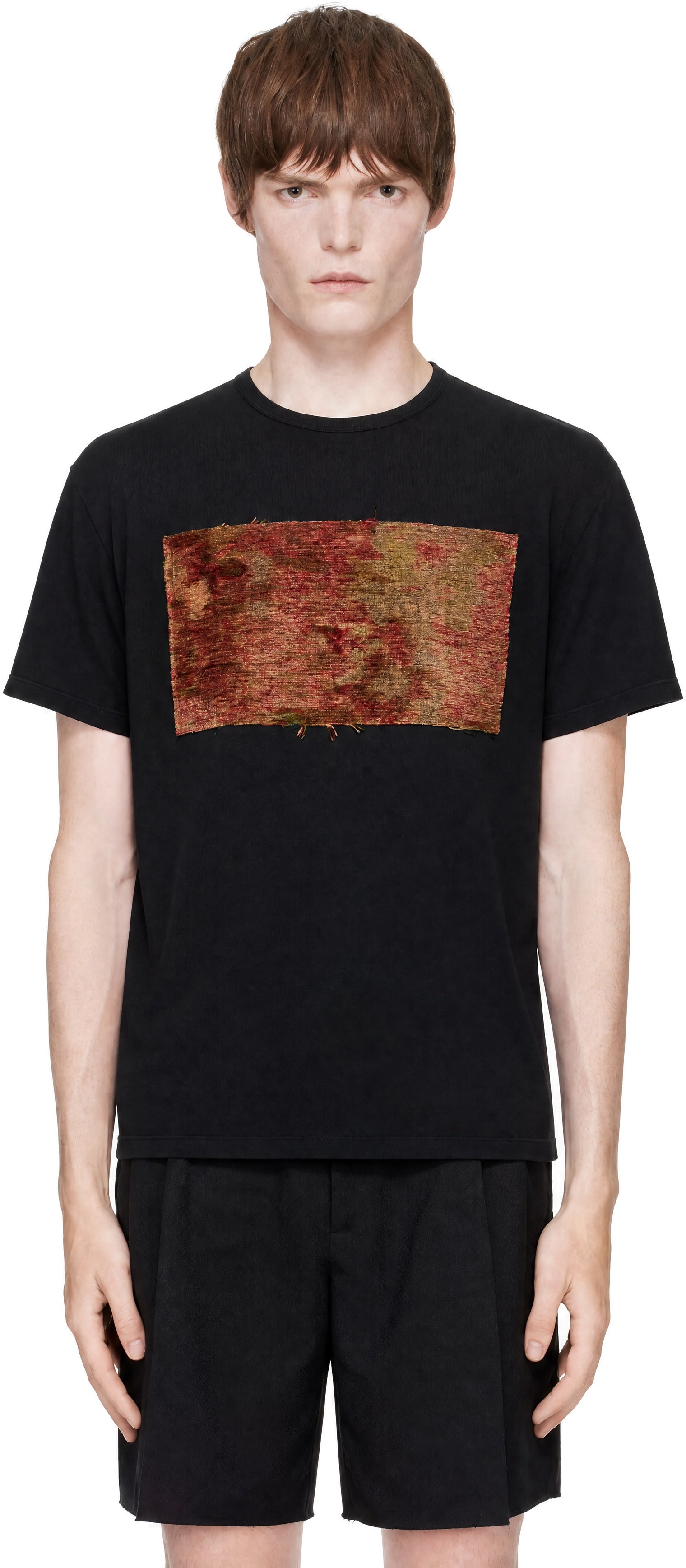 Maison Margiela - Black Tapestry Patch T-shirt