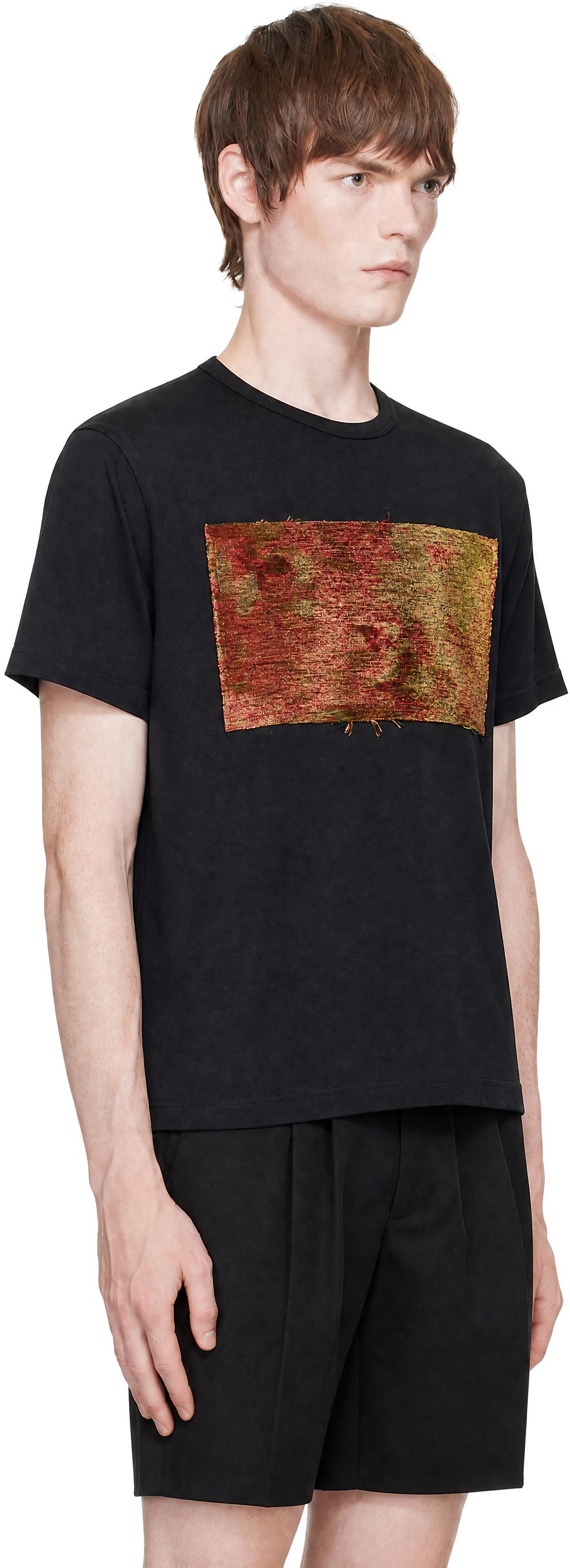 Maison Margiela - Black Tapestry Patch T-shirt