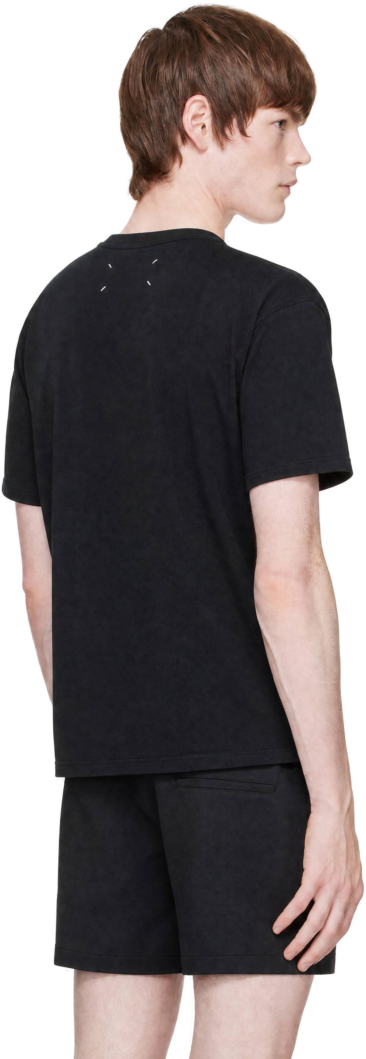 Maison Margiela - Black Tapestry Patch T-shirt