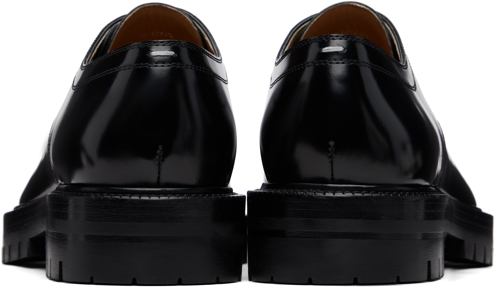 Maison Margiela - Black Tabi Lace-Up Derbys