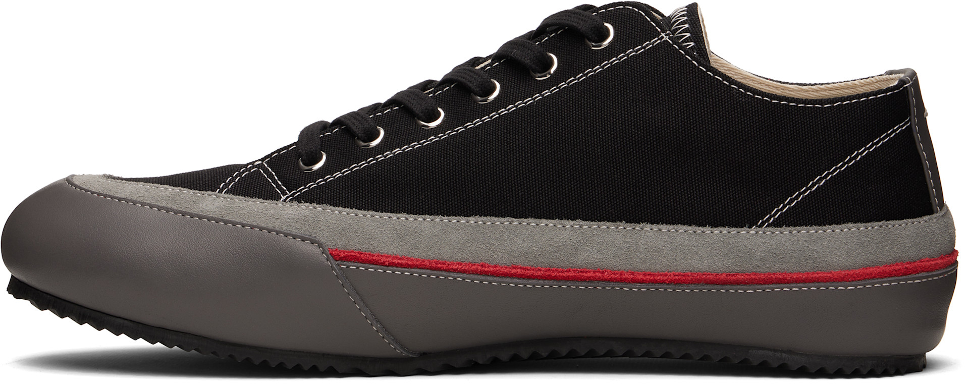 Maison Margiela: Black Traveler Sneakers | SSENSE