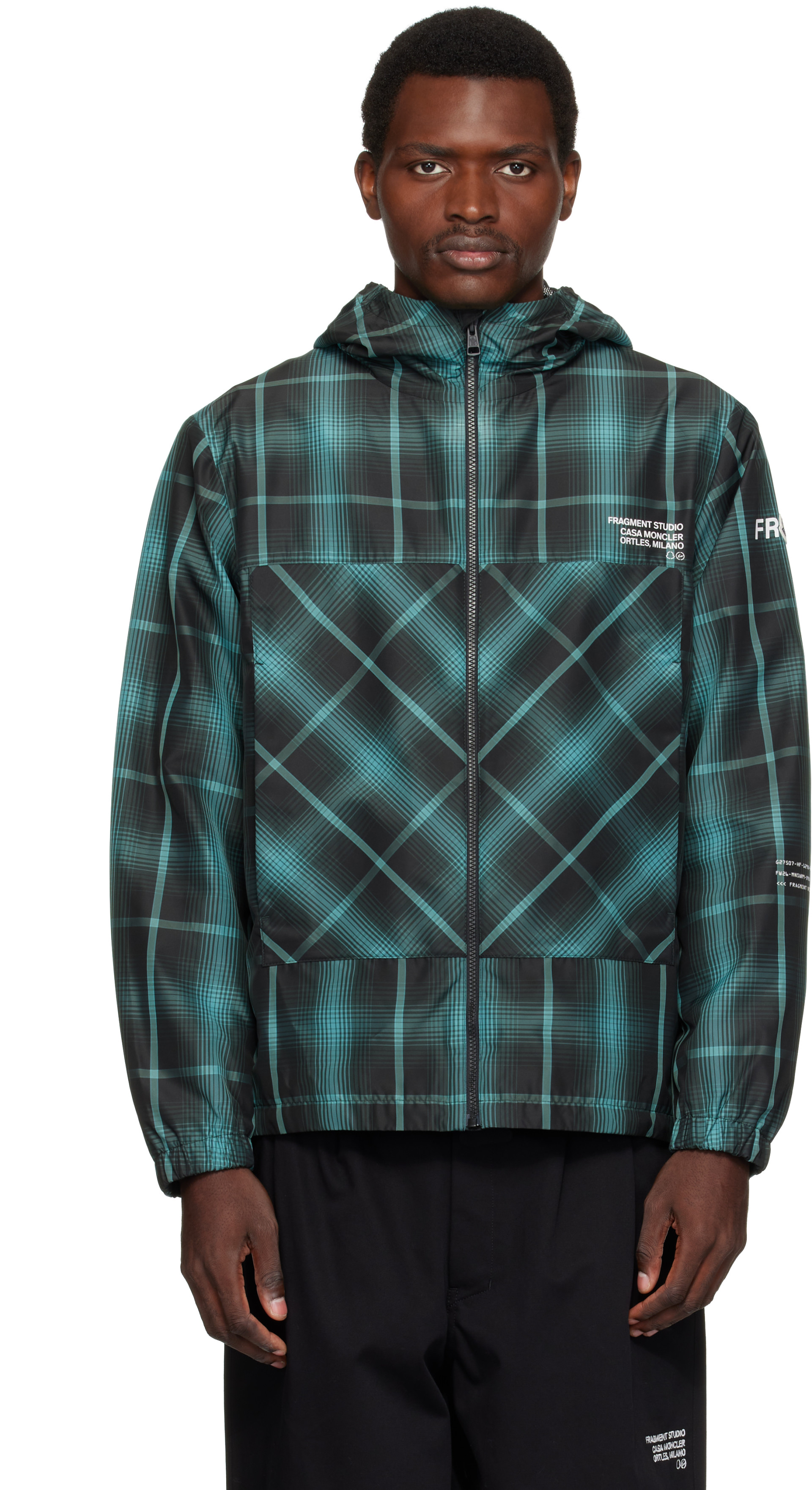 Moncler Genius: Moncler x FRGMT Black & Green Jitsuyo Windbreaker