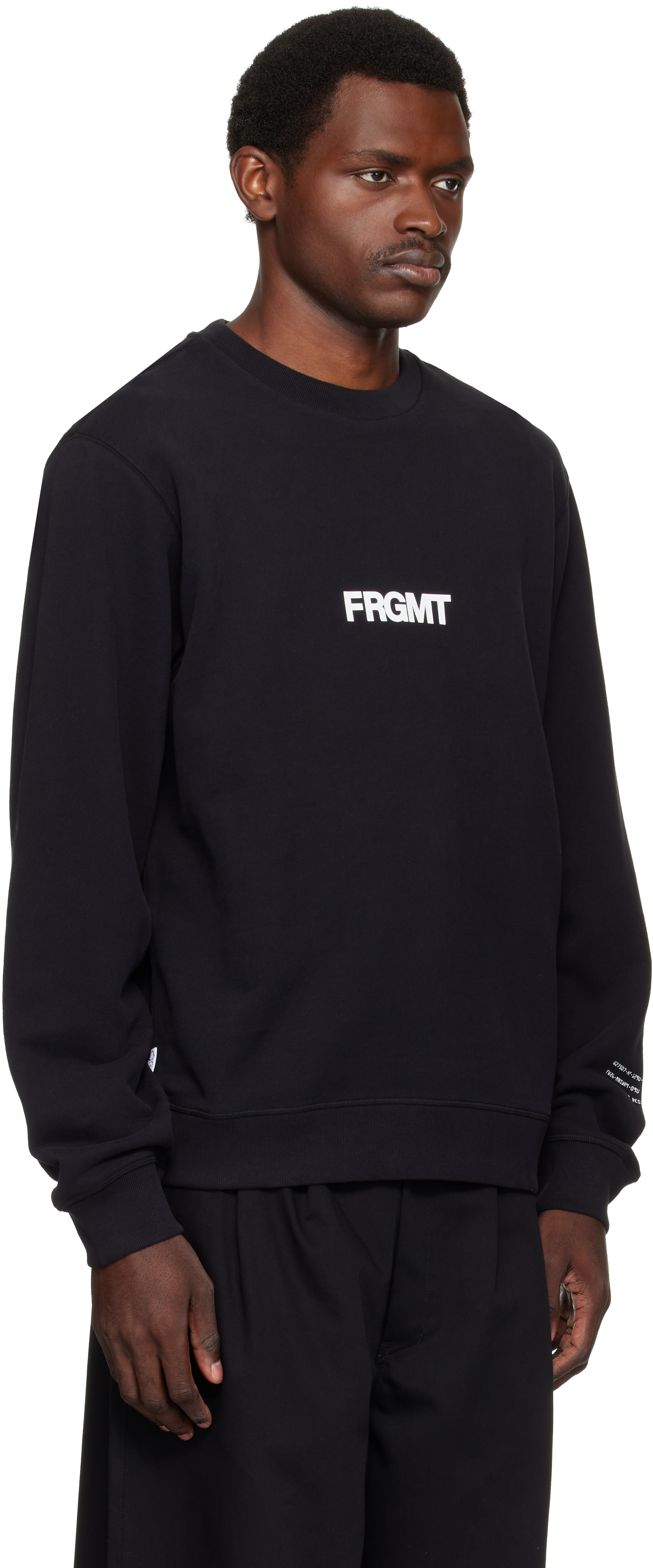 Moncler Genius: Moncler x FRGMT ブラック クルーネック スウェット
