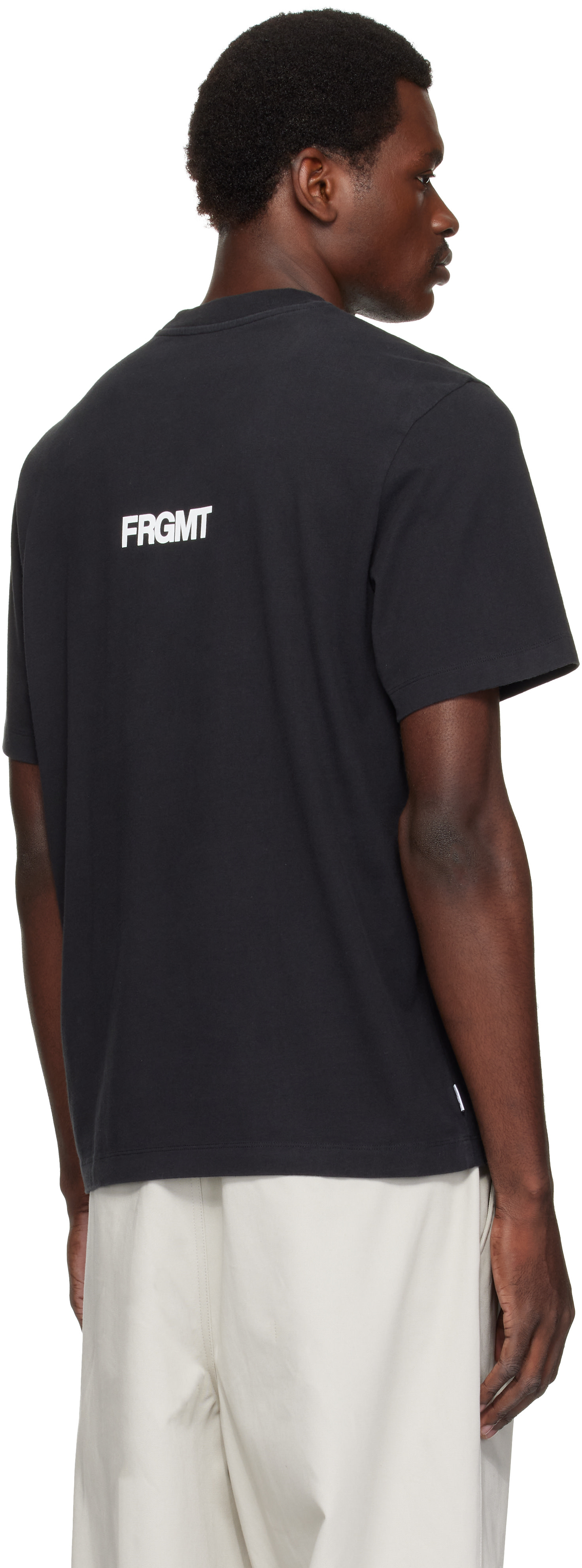 Moncler Genius: Moncler x FRGMT Black Dog T-Shirt | SSENSE Argentina